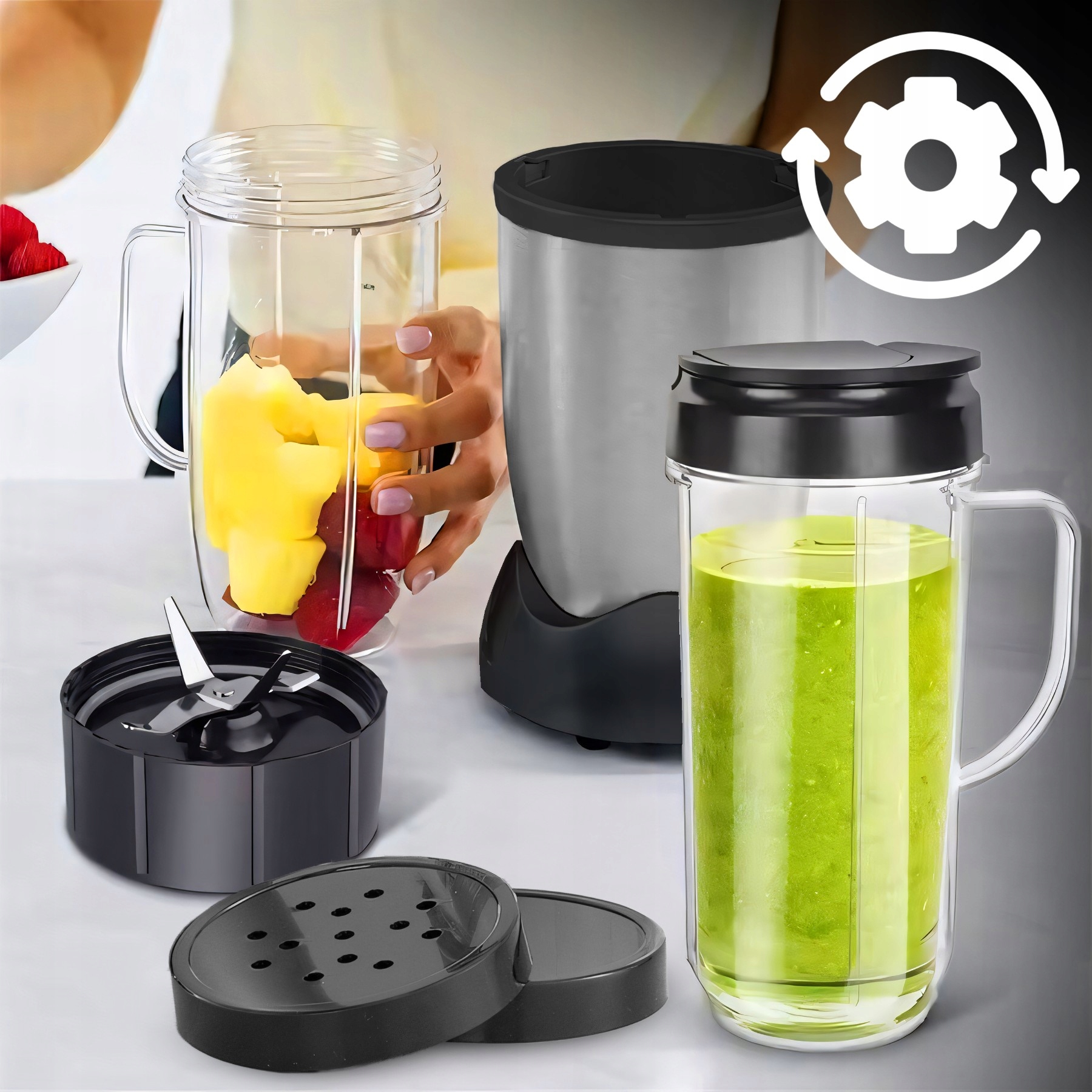 Blender kielichowy RETOO E606-1 250 W srebrny