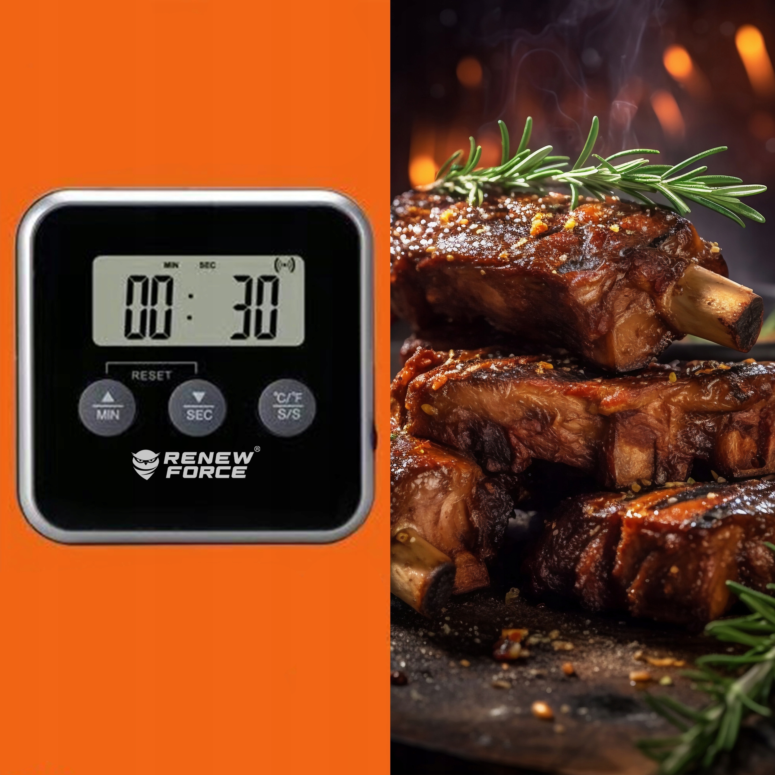 Termometr z sondą kuchenny Renew Force