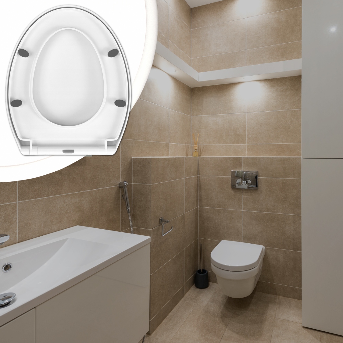 Deska sedesowa MEMFLOW Deska WOLNOOPADAJĄCA DO SEDESU TOALETY