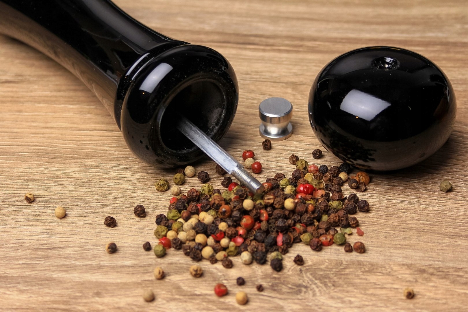 MŁYNEK RĘCZNY DO PIEPRZU i SOLI ZESTAW DUŻY MŁYNKI MIELENIA PRZYPRAW 2szt