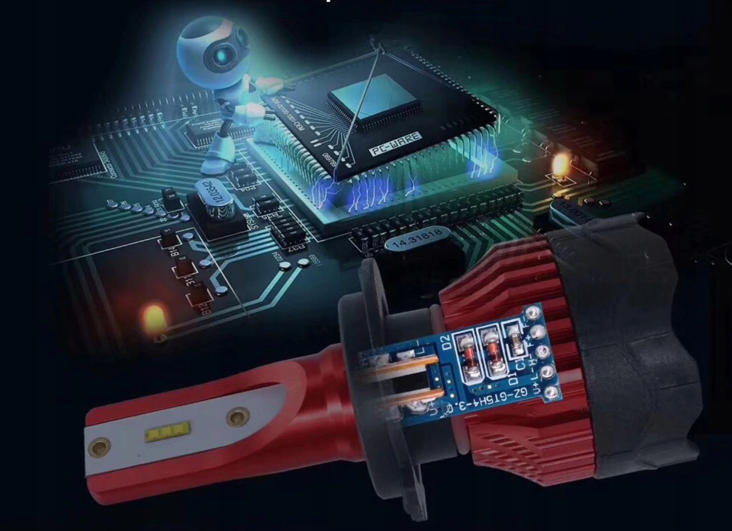 Żarówki Interlook H4 K5 ZES 12V 24V H4 80 W 2 szt.