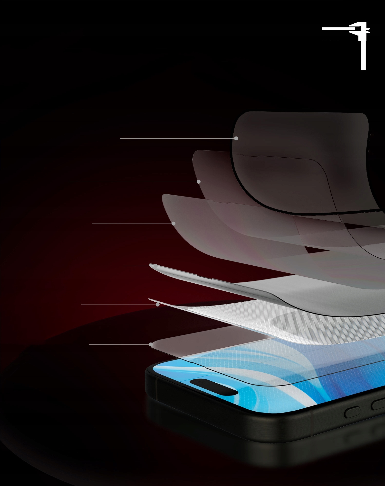 Szkło Hartowane do Apple iPhone 16 Pro JCPAL Preserver na Cały Ekran