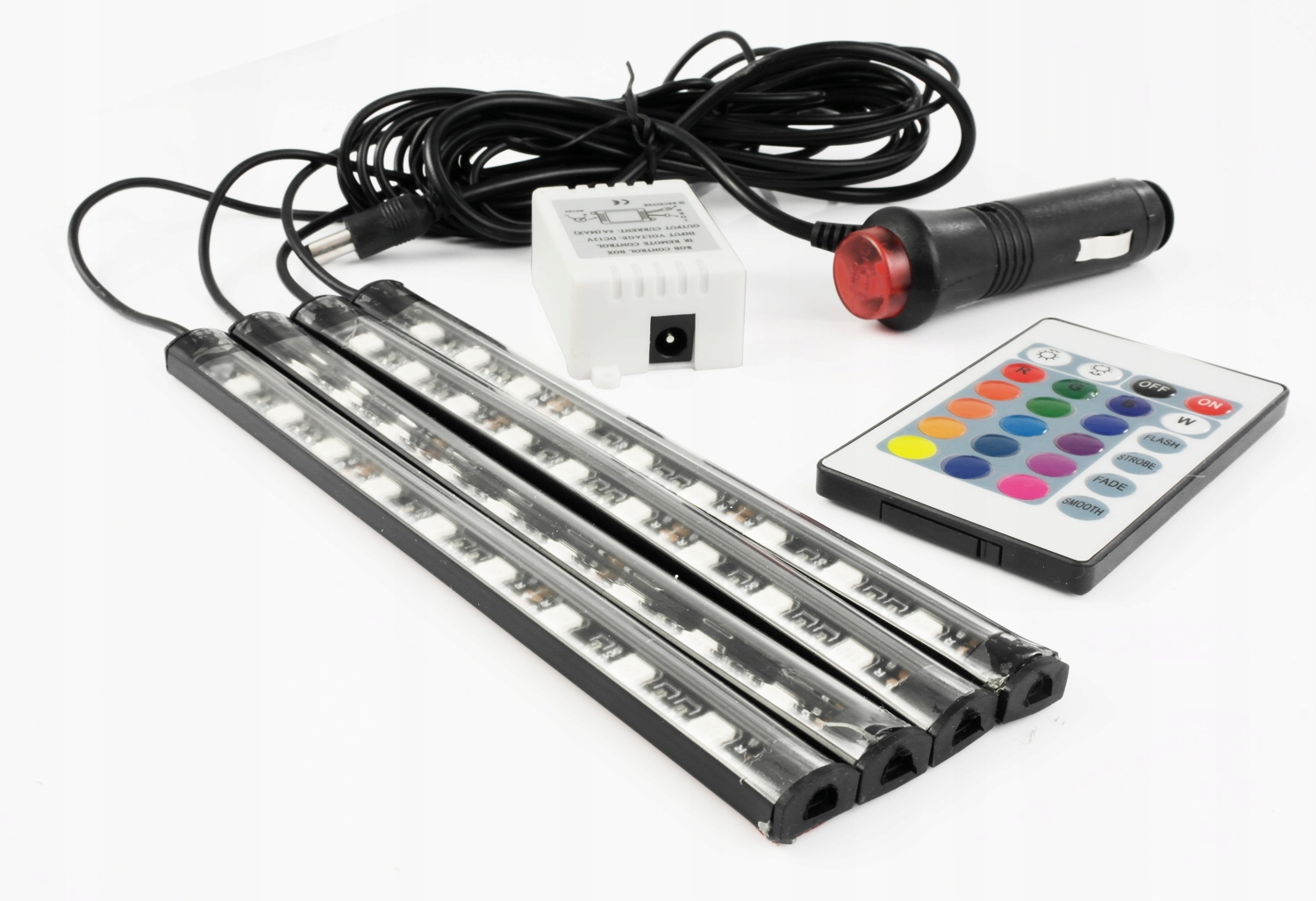 Oświetlenie Interlook LED RGB wnętrza auta