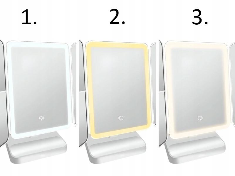 Lusterko stojące biały ARSA GO