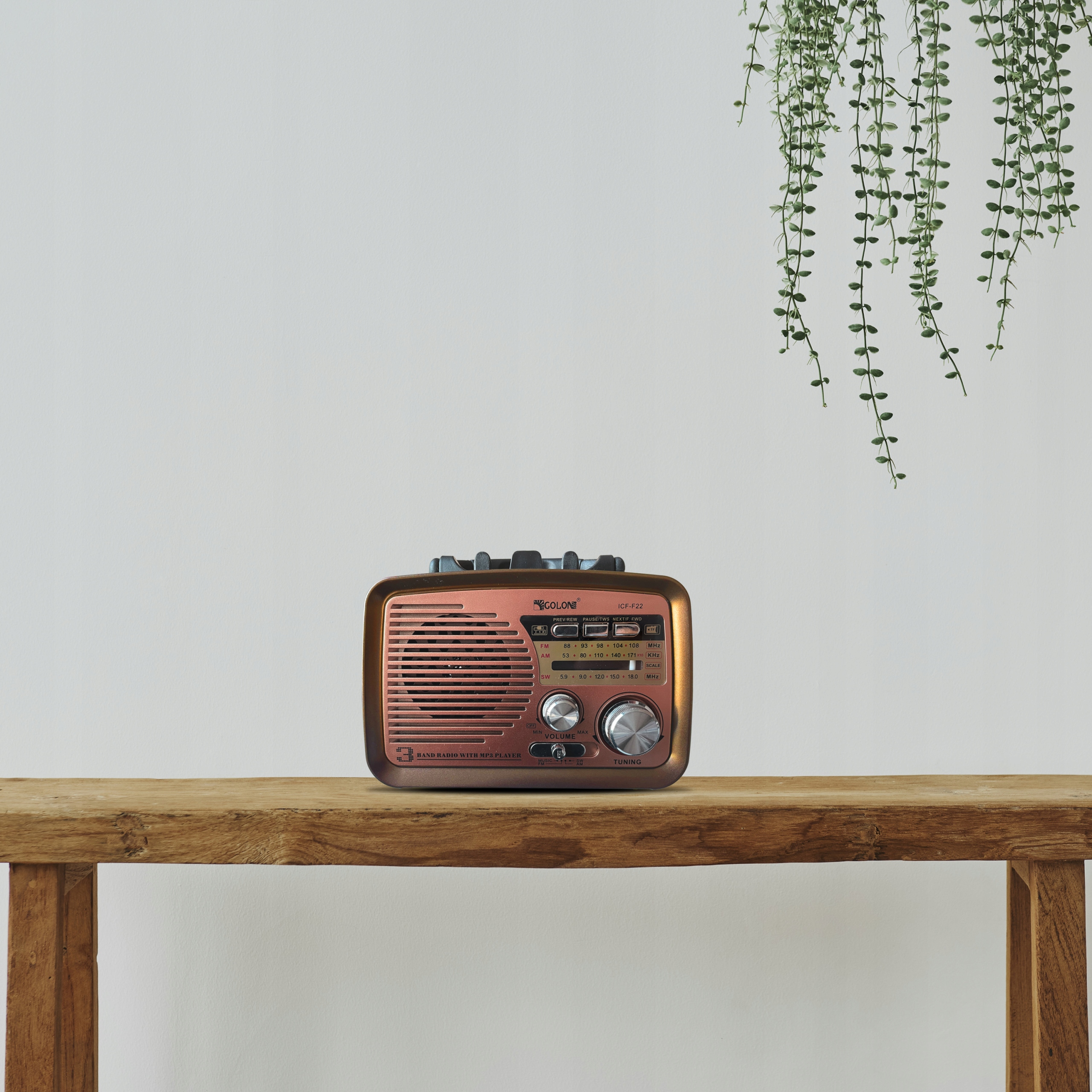 Radio baterie AM RETOO E972-2