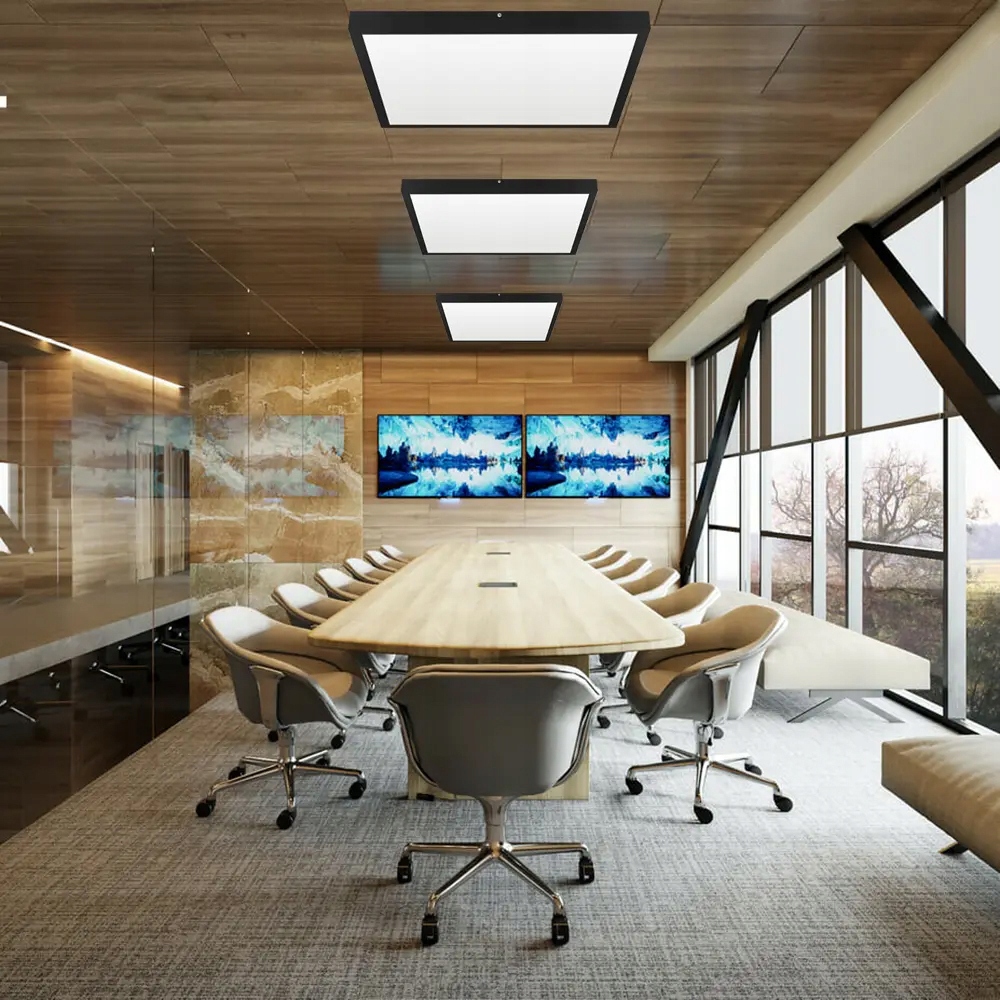 Plafon Interlook 60 x 60 cm czarny