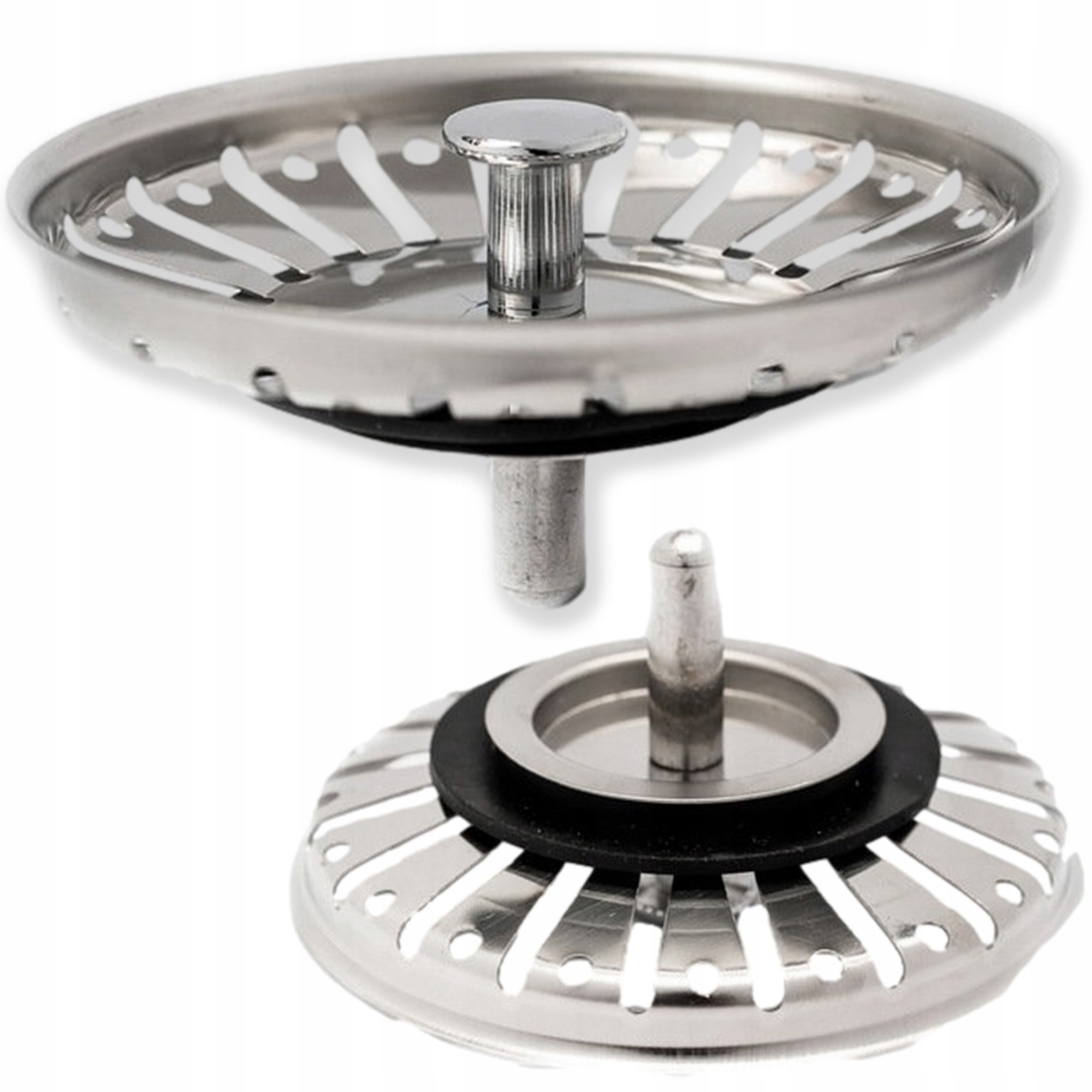 KOREK METALOWY ZATYCZKA DO ZLEWU ZLEWOZMYWAKA KOSZYK SITKO DO KUCHNI