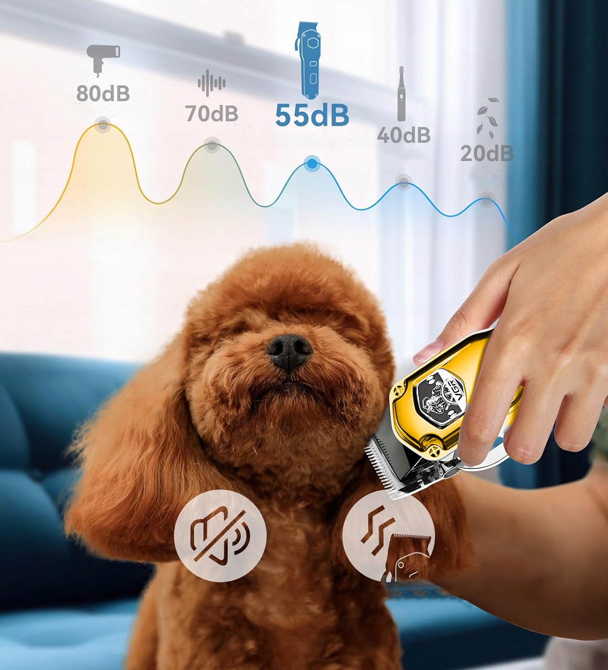 Mocna Maszynka do Strzyżenia Psa Psów Zwierząt Profesjonalna STALOWA