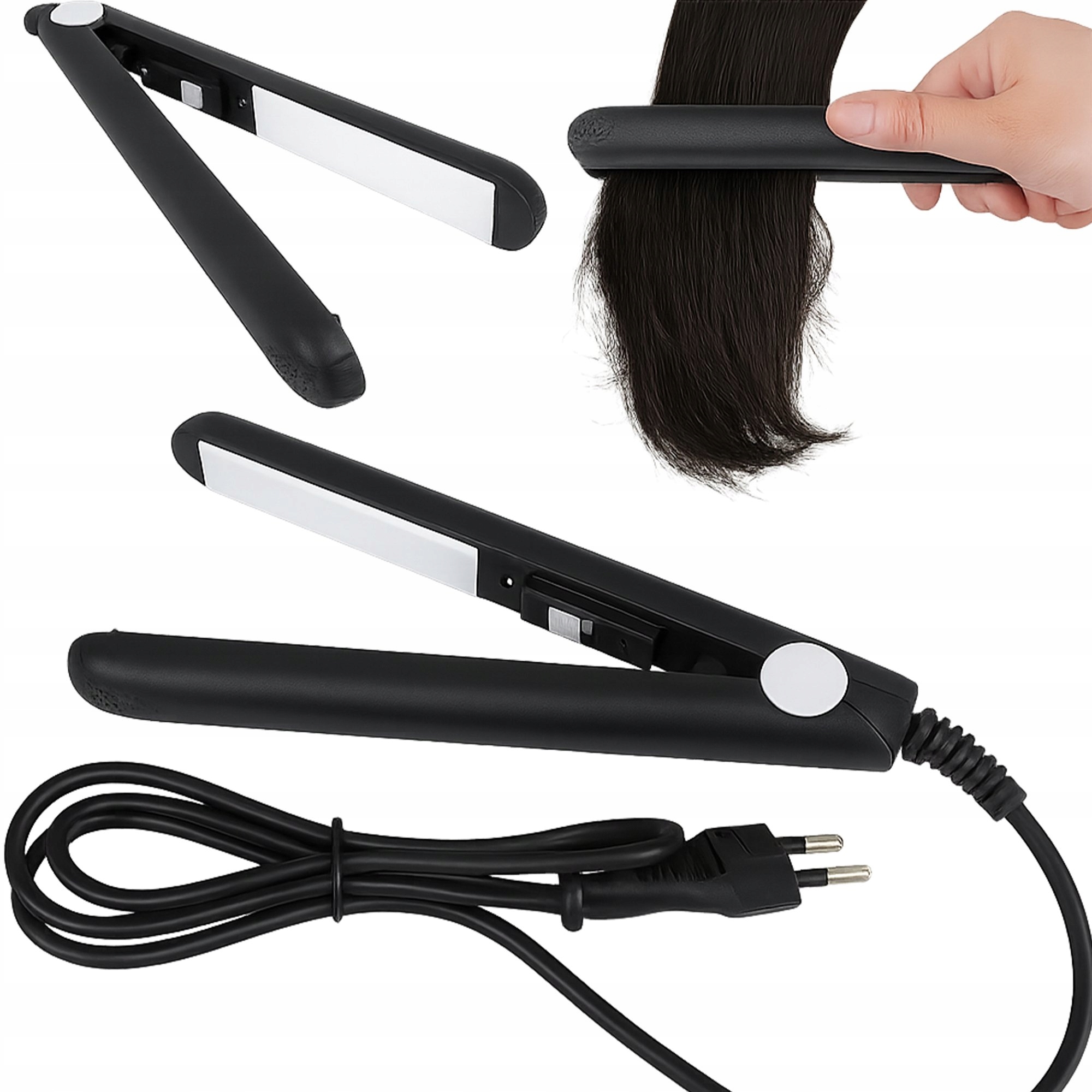 PROSTOWNICA DO WŁOSÓW TURYSTYCZNA PODRÓŻNA DO TOREBKI WYJAZD MAŁA MINI