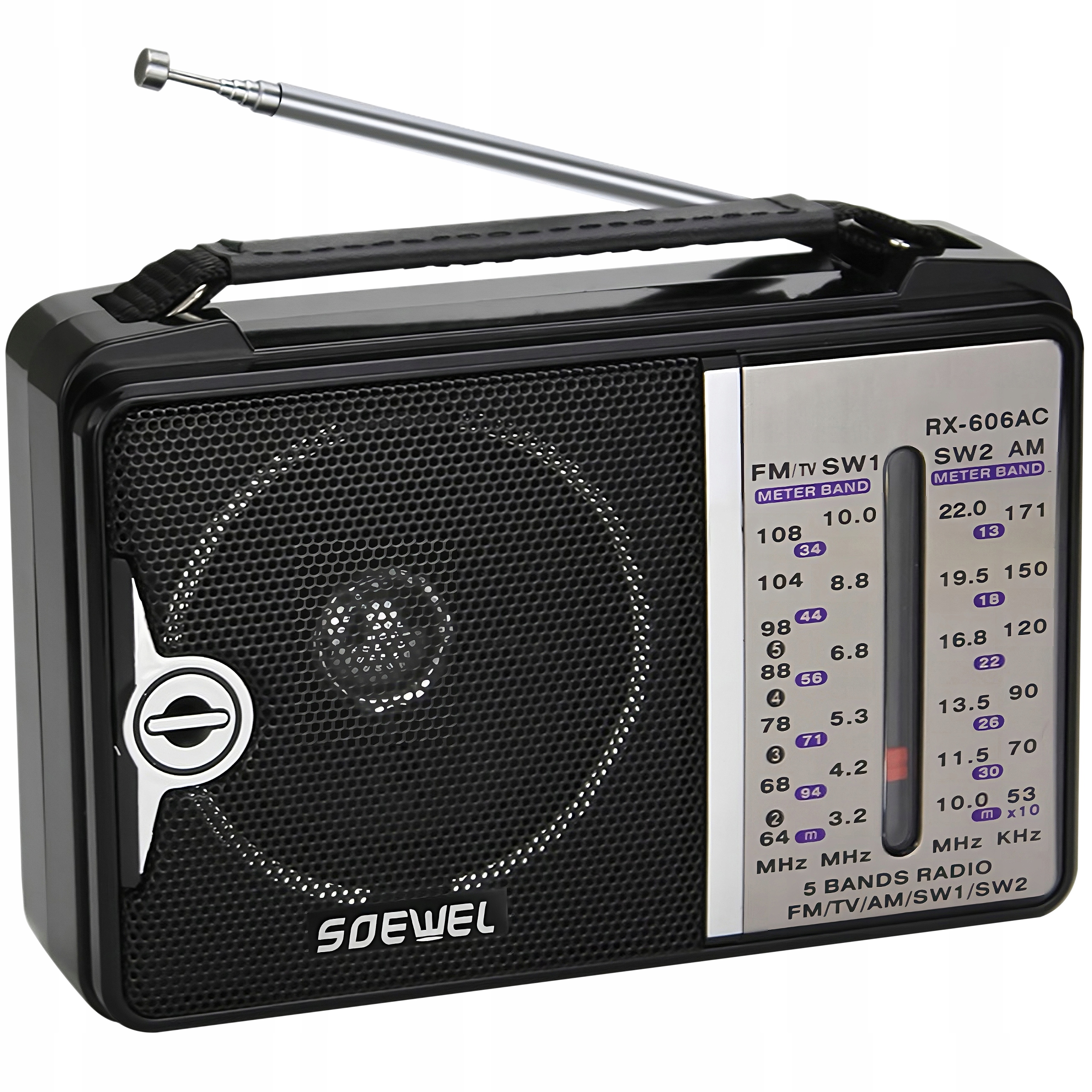 Radio sieciowo-bateryjne AM RETOO E659