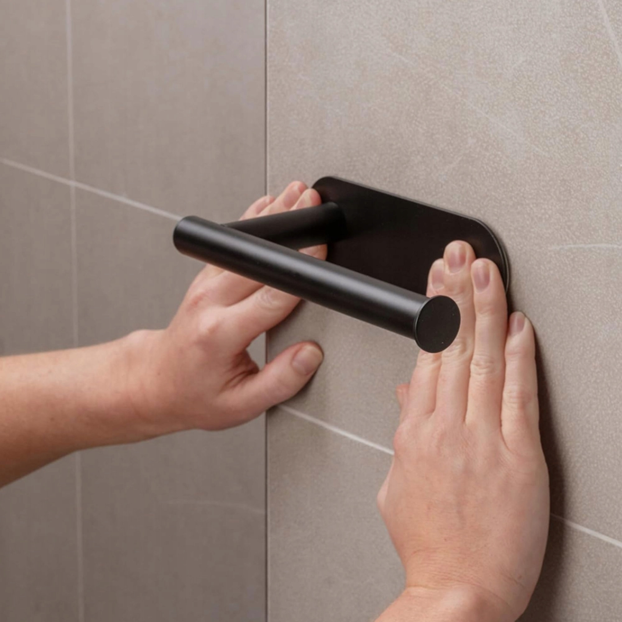 UCHWYT WIESZAK NA PAPIER TOALETOWY BEZ WIERCENIA SAMOPRZYLEPNY WC ŁAZIENKA