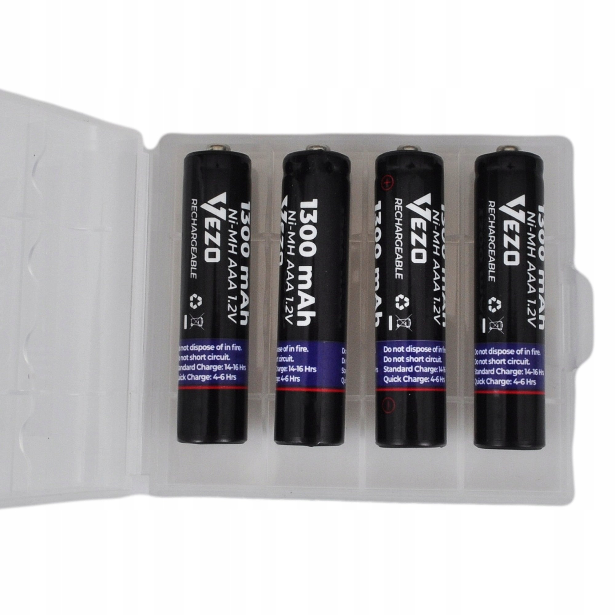 Akumulator niklowo-metalowo-wodorkowy (NiMH) VEZO AAA (R3) 1300 mAh 4 szt.