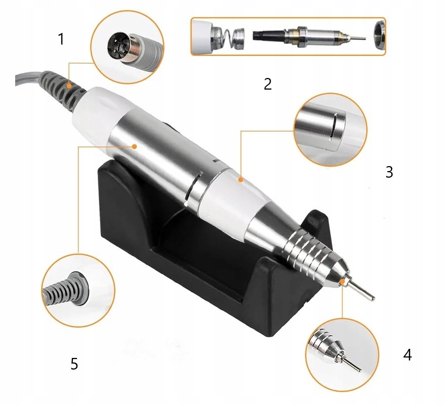 Frezarka do paznokci MEMFLOW Szlifierka do paznokci i pięt manicure 65 W