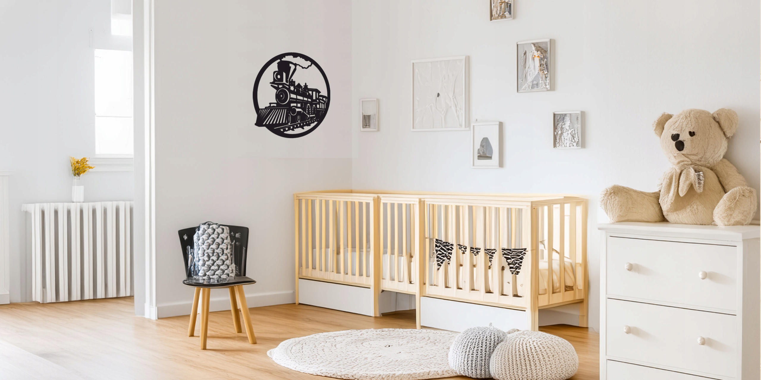 Pociąg dekoracja industrialna