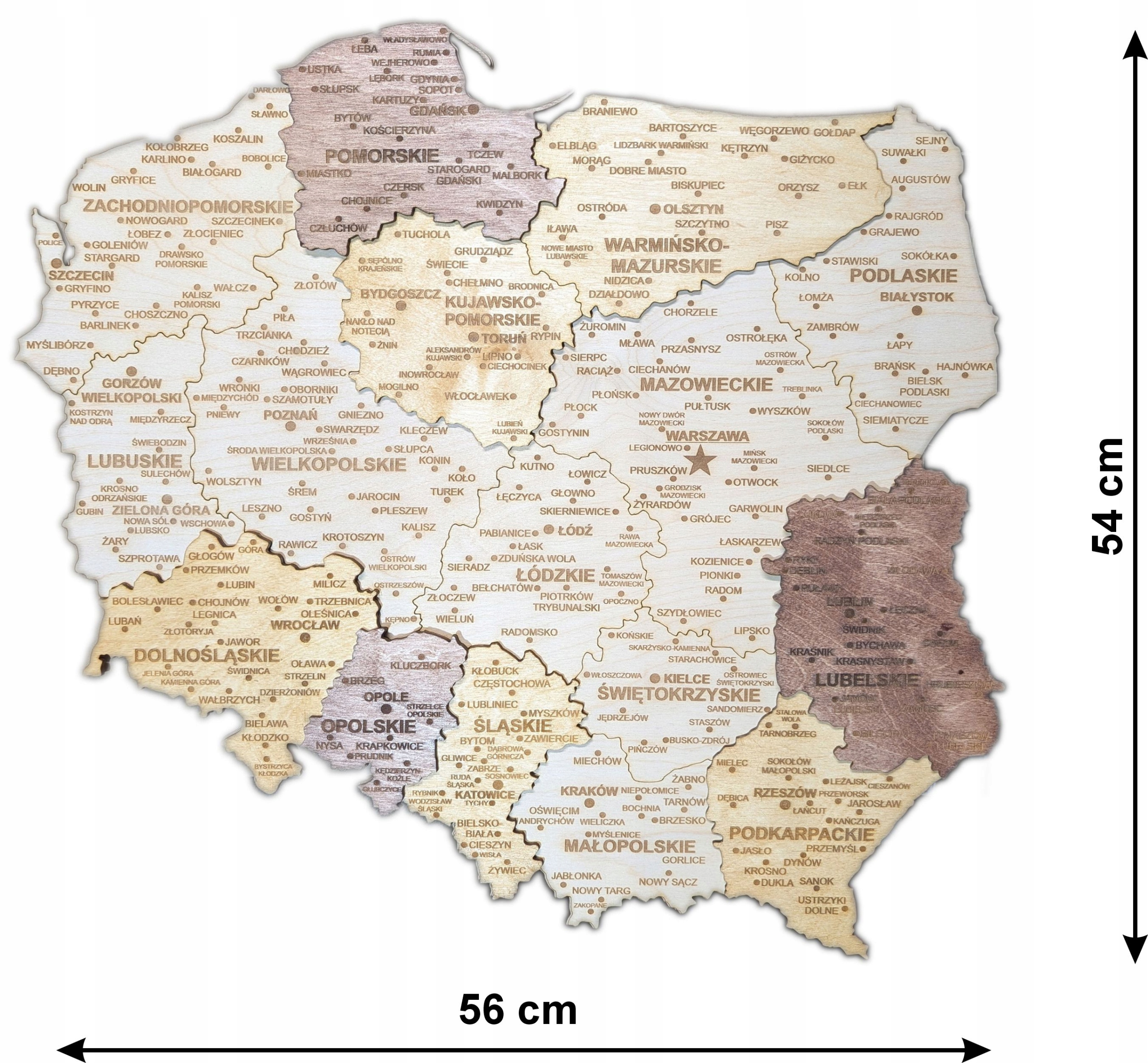 Jakość wykonania mapy