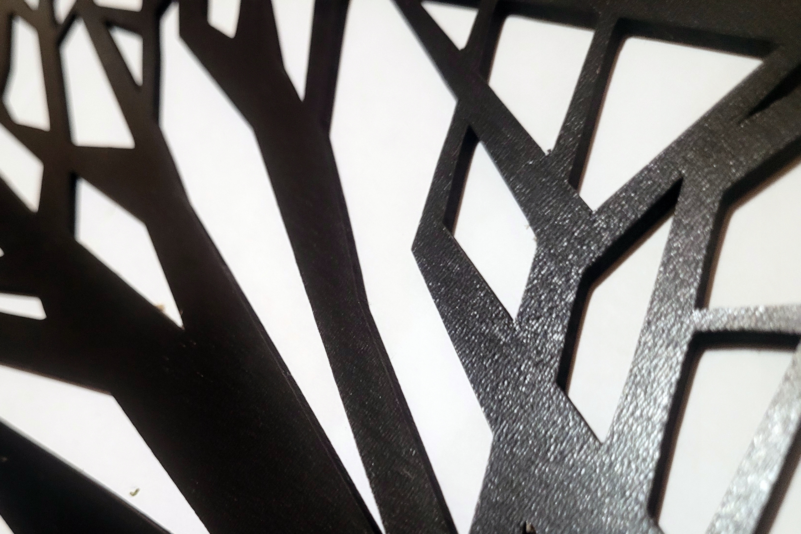 Detale cięcia laserowego mapy