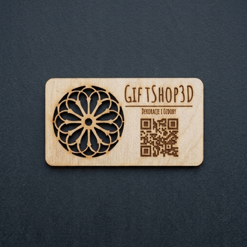 Ekskluzywne drewniane wizytówki z logo