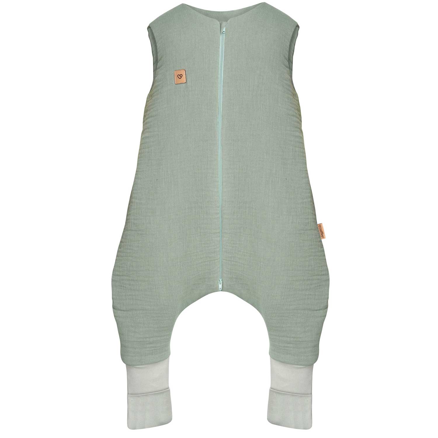 Śpiworek do spania muślinowy with legs 1,5 TOG Malaga 2-4y mint