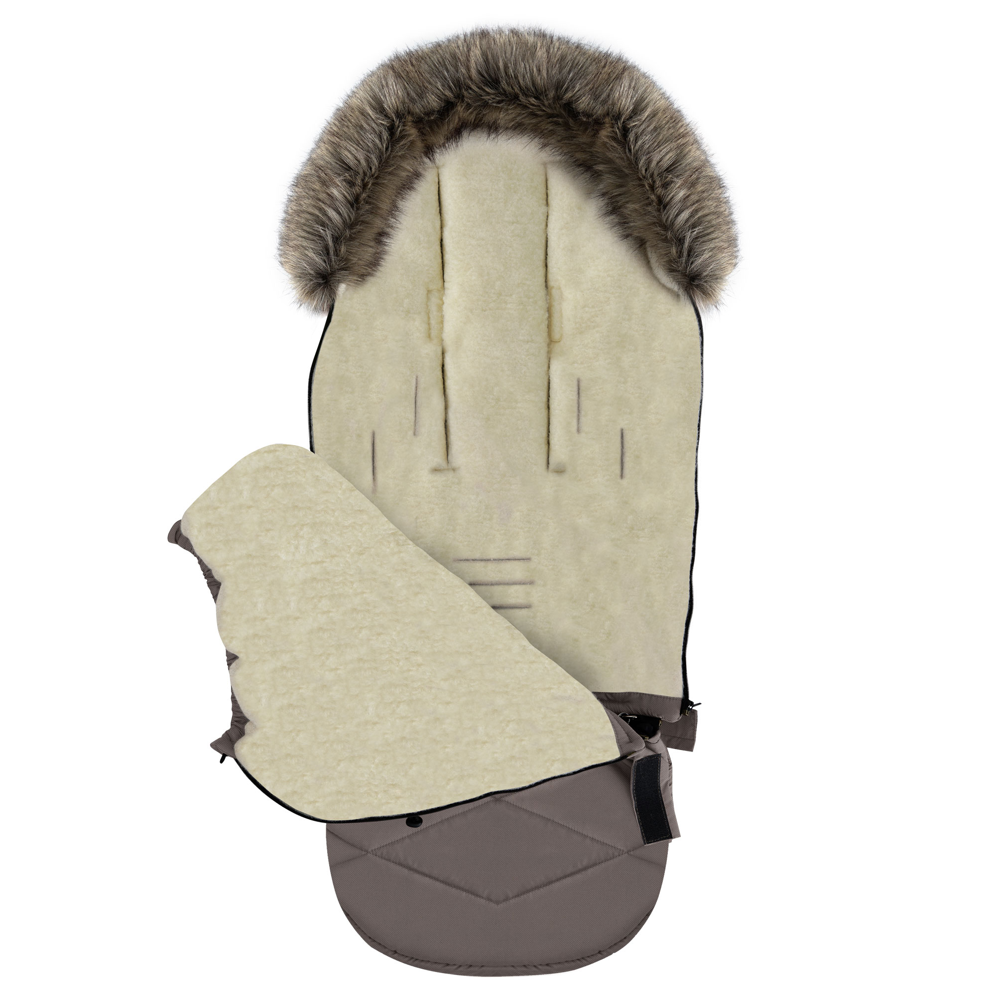 Śpiwór do wózka GrowUP Nordico 0-36m Taupe – dodatkowe ujęcie