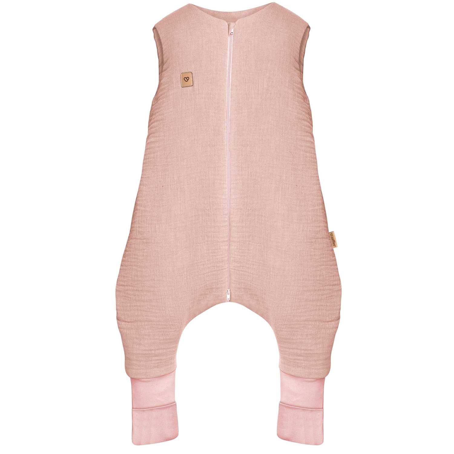 Śpiworek do spania muślinowy with legs 2,5 TOG Malaga 2-4y baby pink