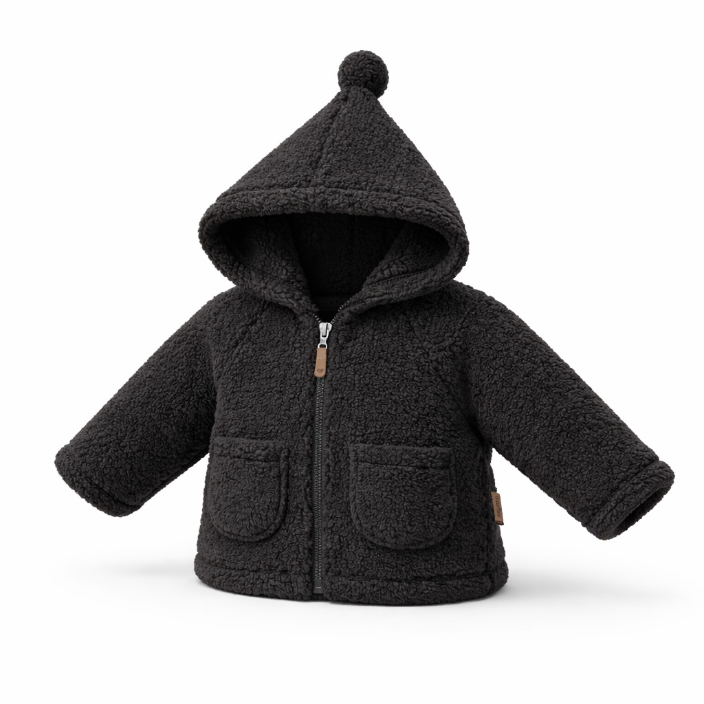 Kurteczka dziecięca wełniana Zaffiro Meri Nevada Anthracite 134/140
