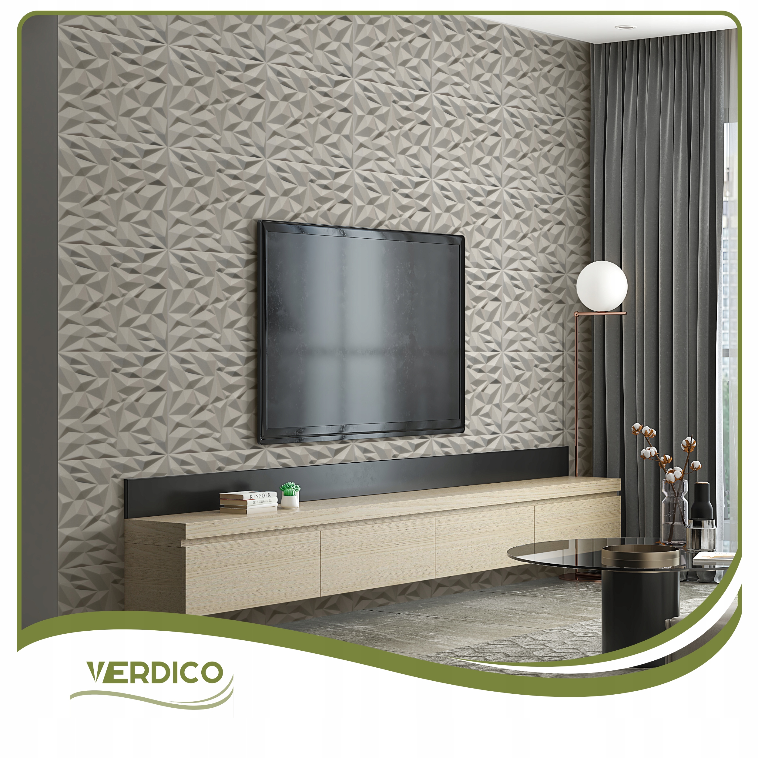 Kaseton Ścienny Sufitowy Kaszmirowy 3D Panele Ścienne 50x50 0,25m2 AMETYST