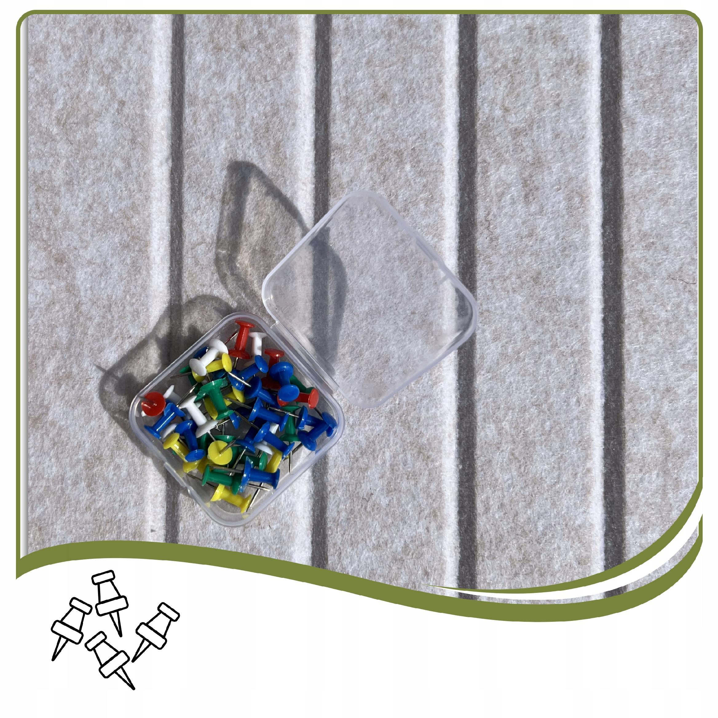 LAMELE panele ścienne 3D naklejka 60x120cm filc Jasny beż 03 + PINEZKI