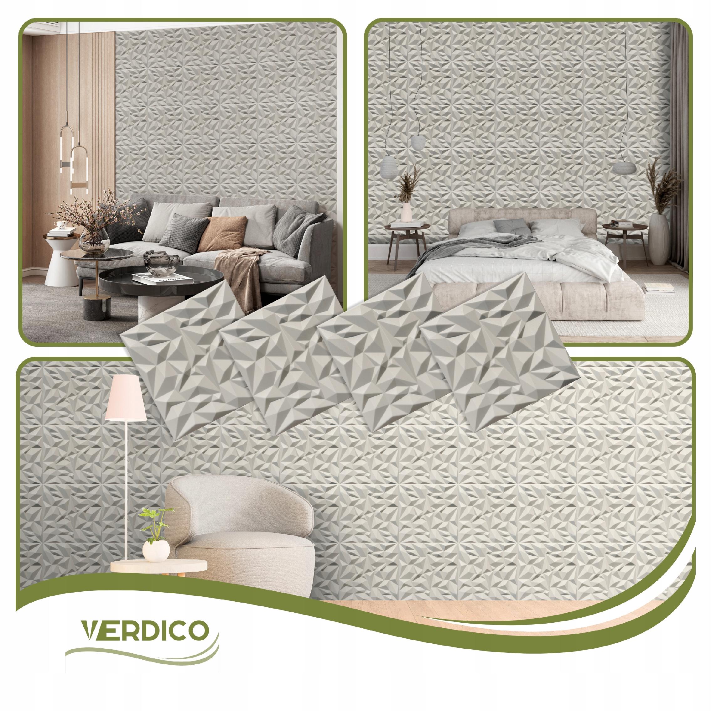 Kaseton Ścienny Sufitowy Kaszmirowy 3D Panele Ścienne 50x50 0,25m2 AMETYST