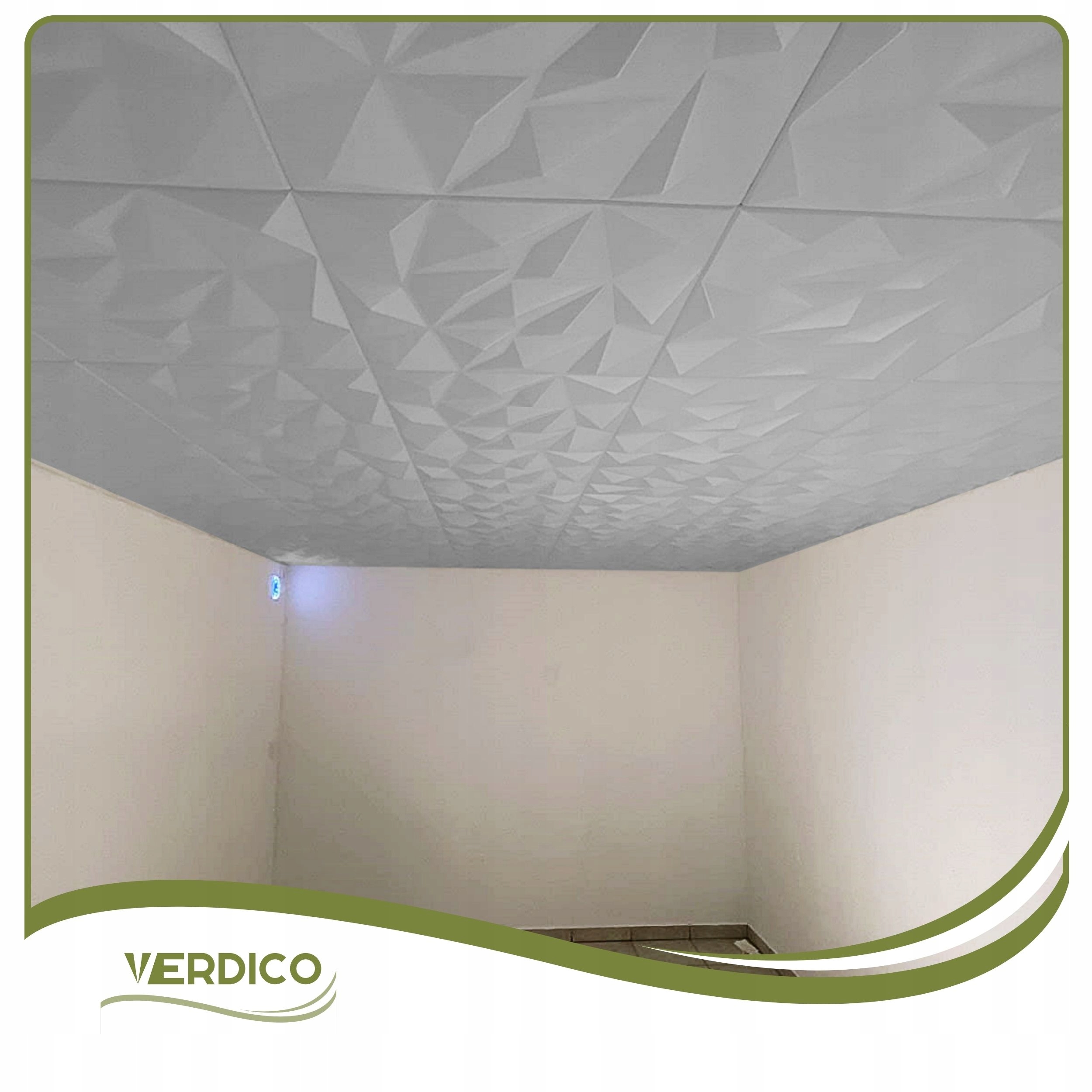 Kaseton Ścienny Sufitowy 3D SZARE Panele Ścienne 50x50 0,25m2 BRYLANT