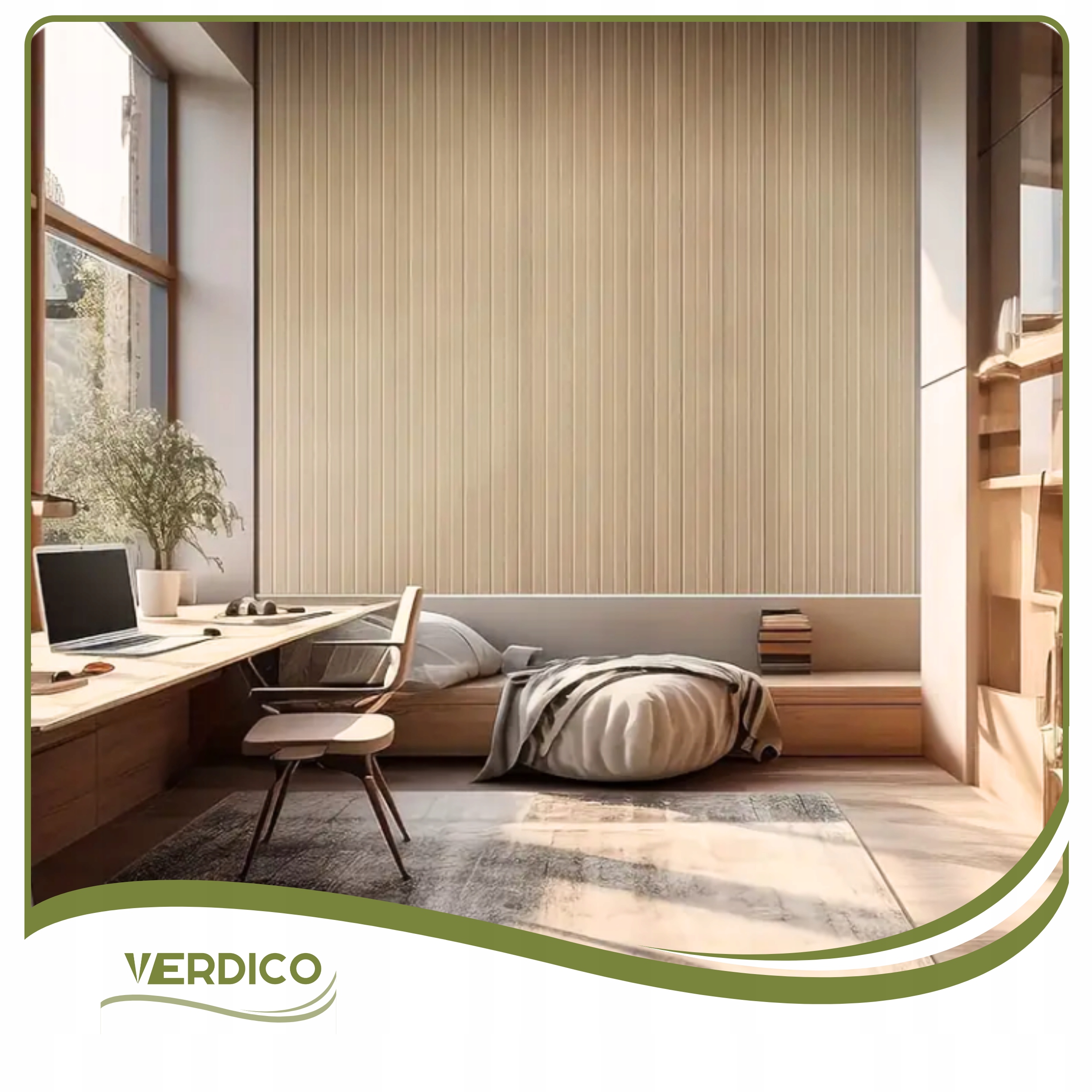 Panele ścienne LAMELE FILCOWE 3D 60x120cm filc CIEMNY BEŻ 29 + PINEZKI