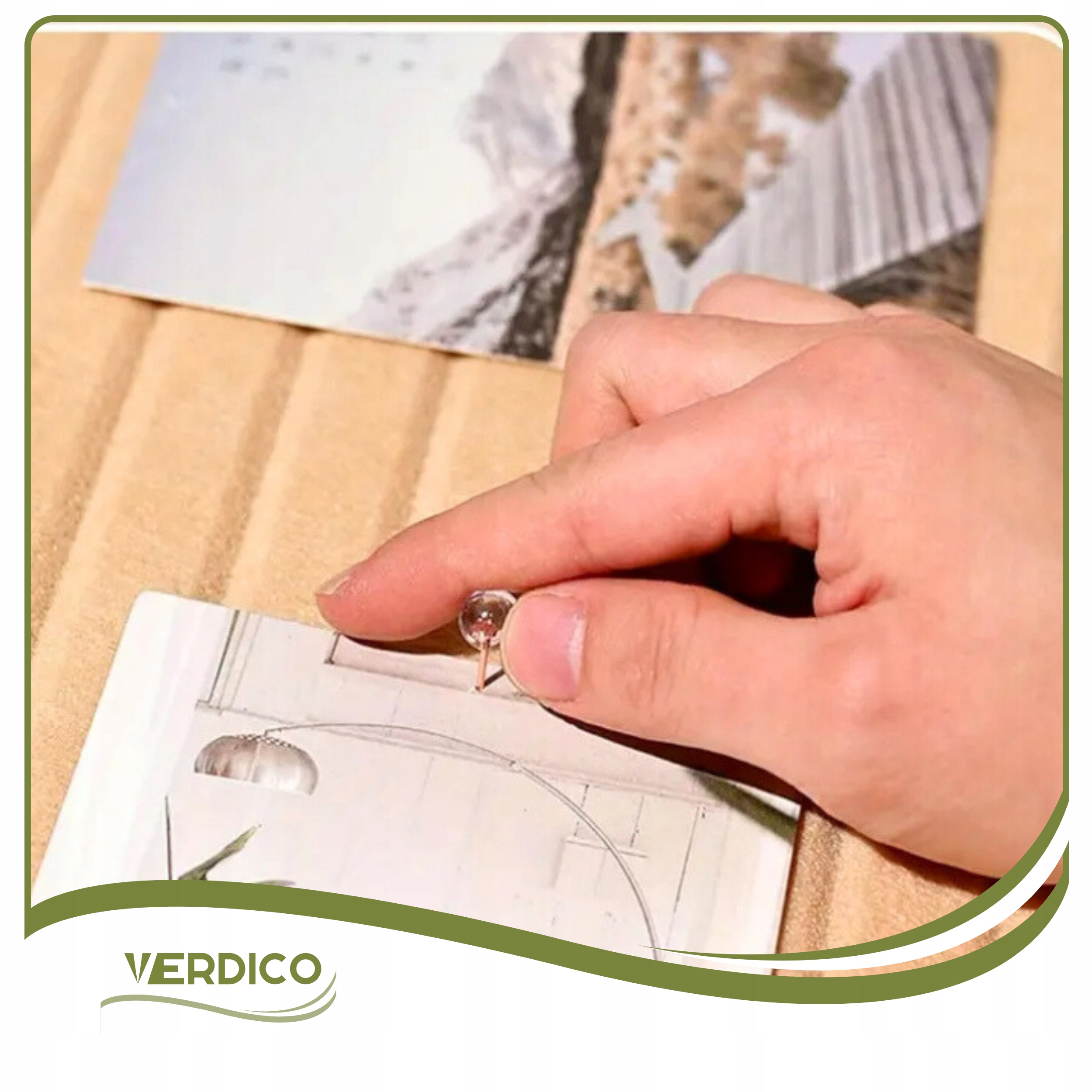 Panele ścienne LAMELE FILCOWE 3D 60x120cm filc CIEMNY BEŻ 29 + PINEZKI