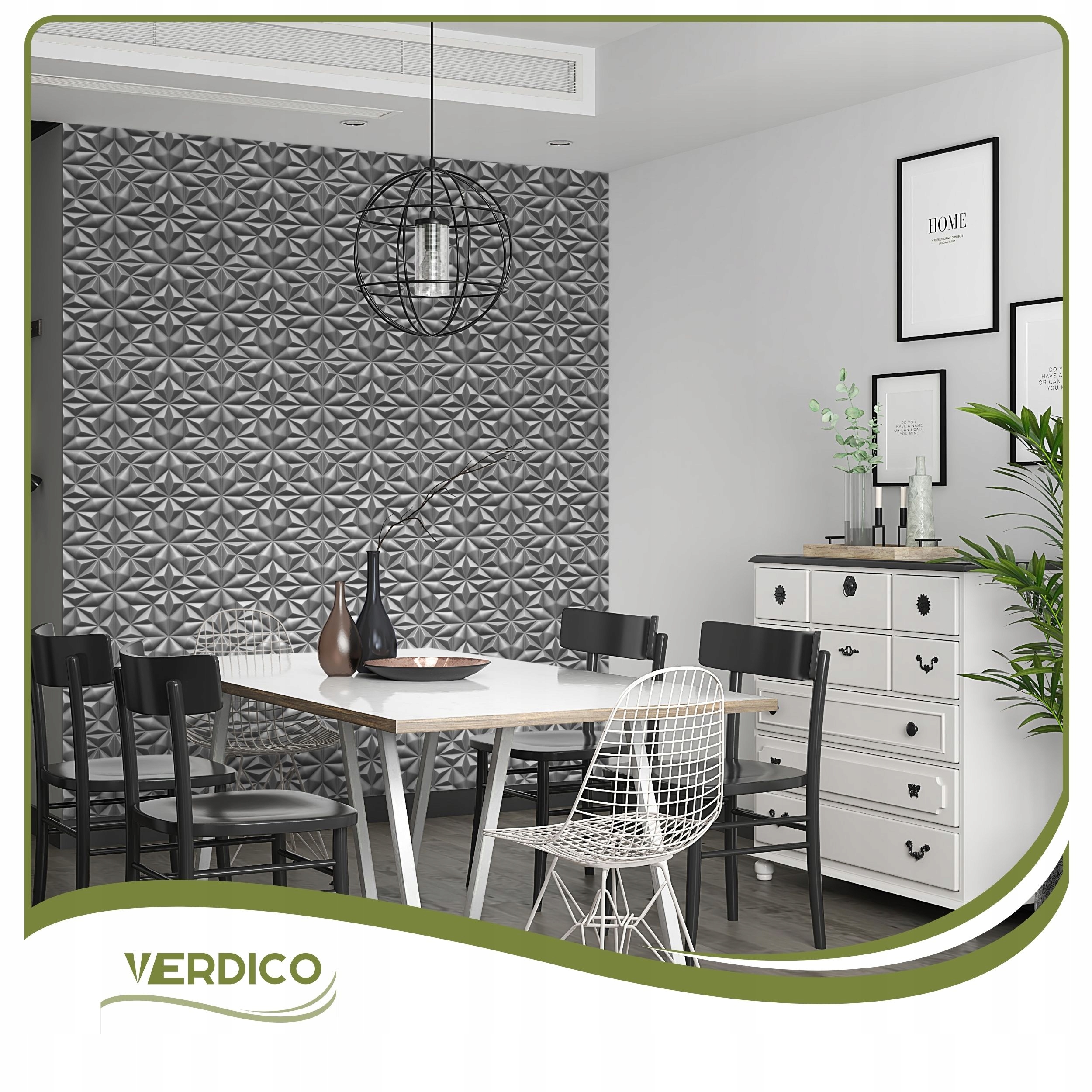 Kaseton Ścienny Sufitowy 3D SZARE Panele Ścienne 50x50 0,25m2 Onyx