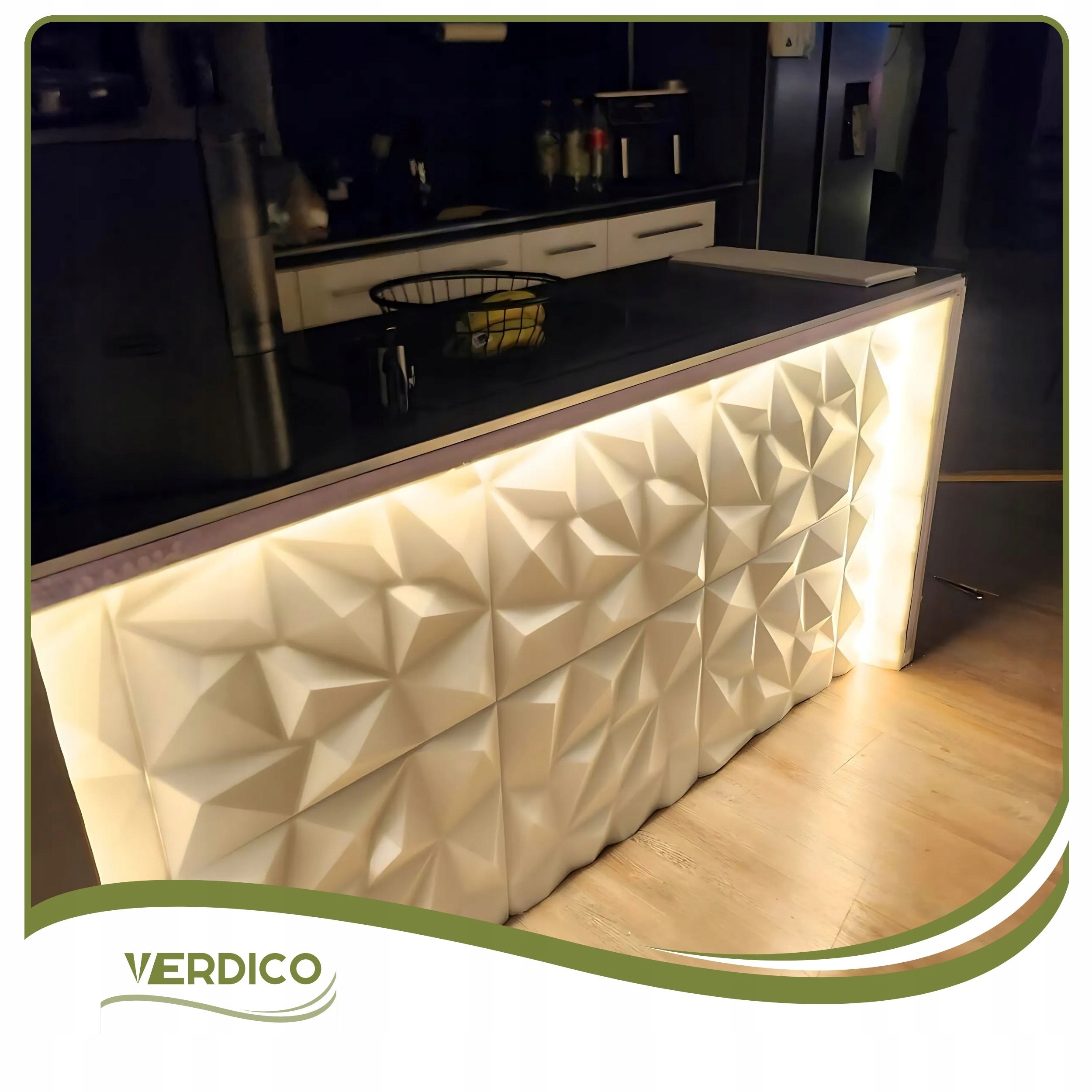 Kaseton Ścienny Sufitowy 3D Biały Panele Ścienne 50x50 0,25m2 Brylant