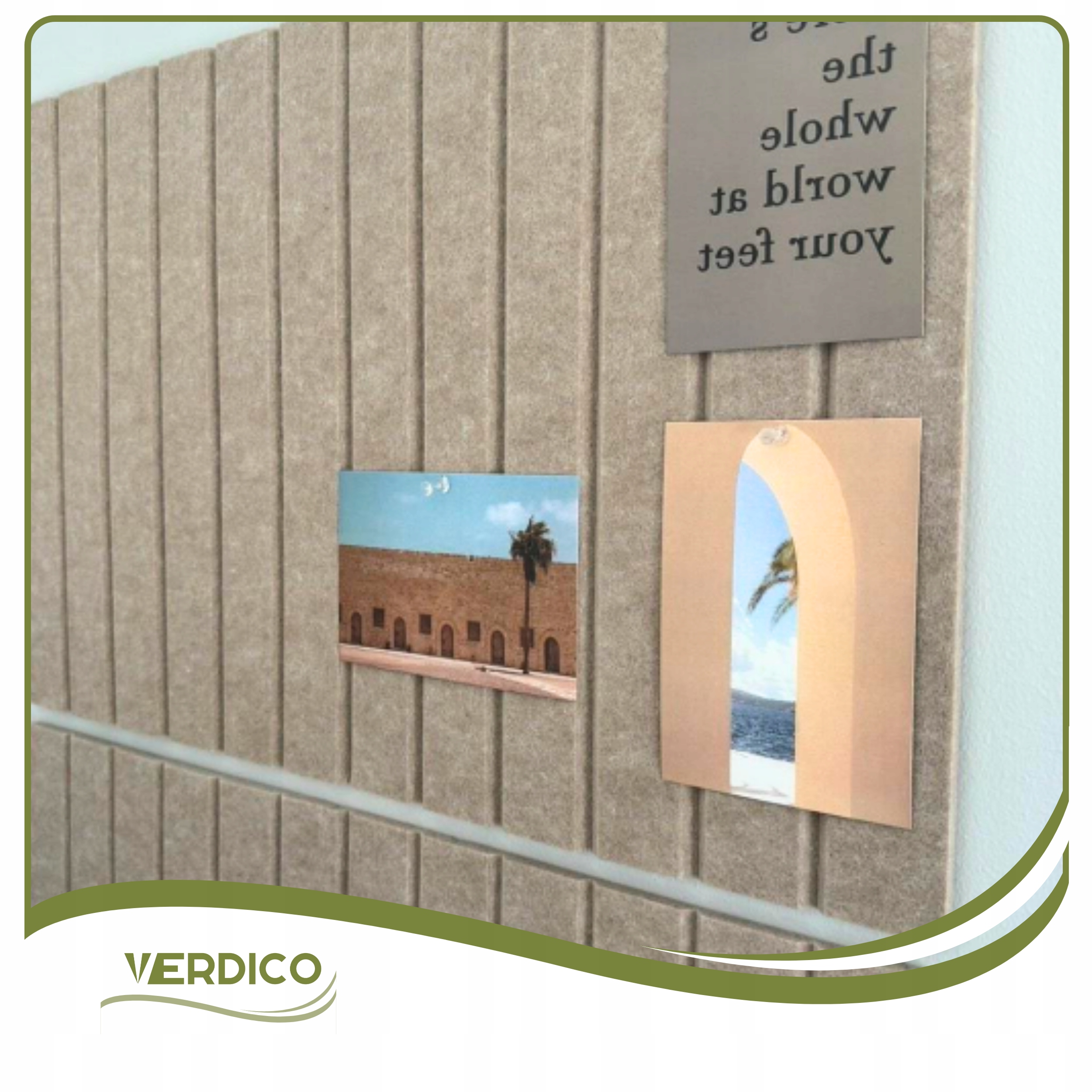 Panele ścienne LAMELE FILCOWE 3D 60x120cm filc CIEMNY BEŻ 29 + PINEZKI