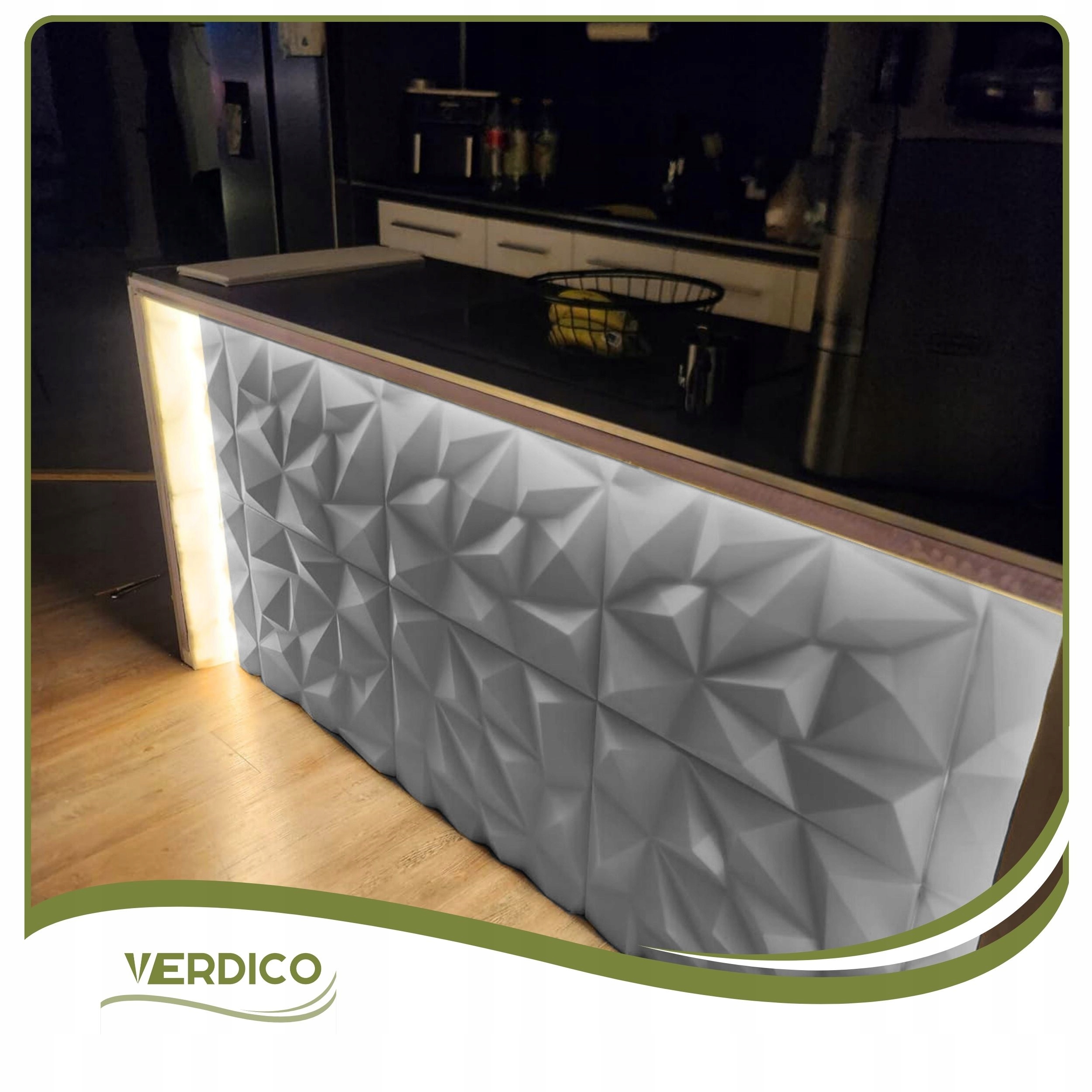 Kaseton Ścienny Sufitowy 3D SZARE Panele Ścienne 50x50 0,25m2 BRYLANT