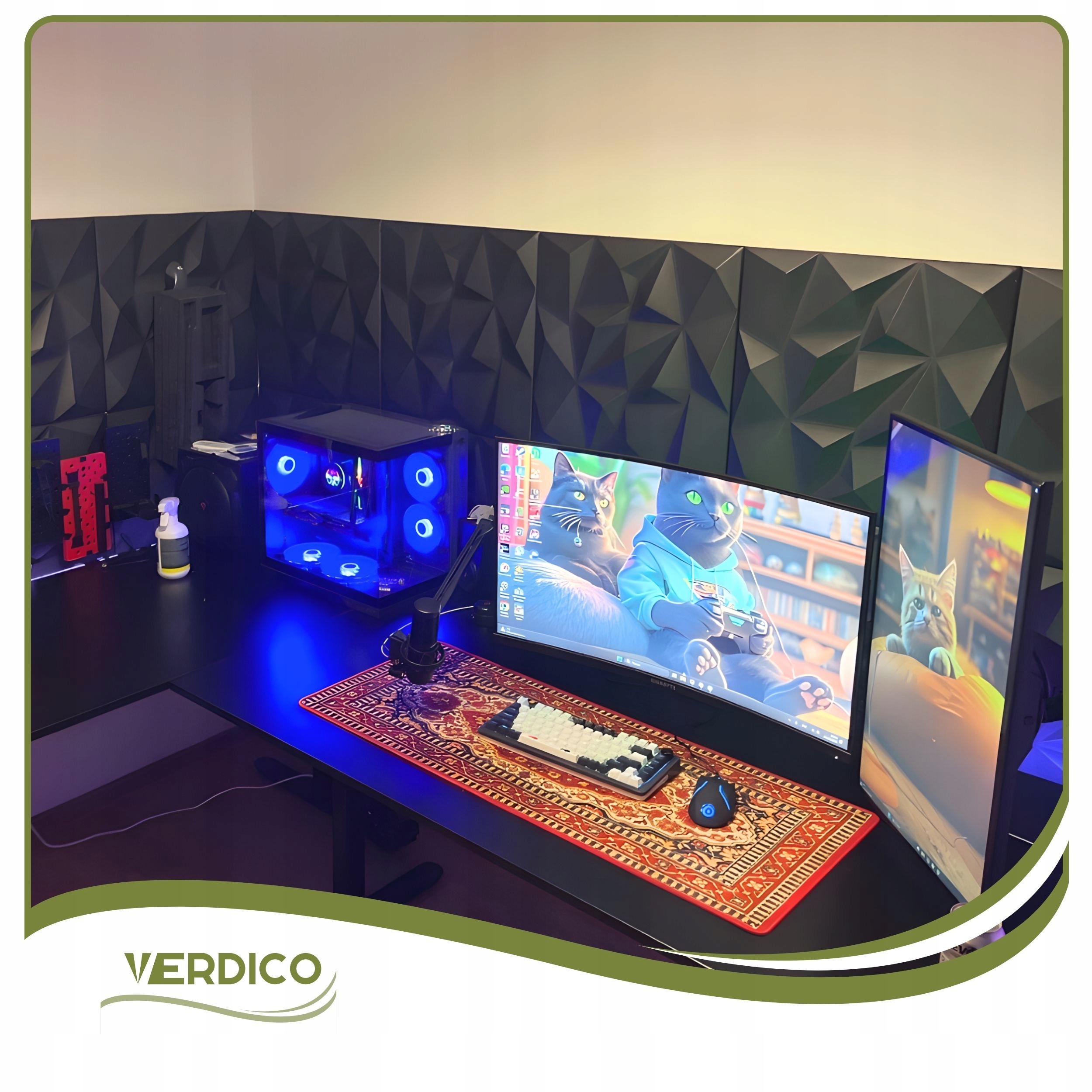 Kaseton Ścienny Sufitowy 3D Czarny Panele Ścienne 50x50 0,25m2 BRYLANT