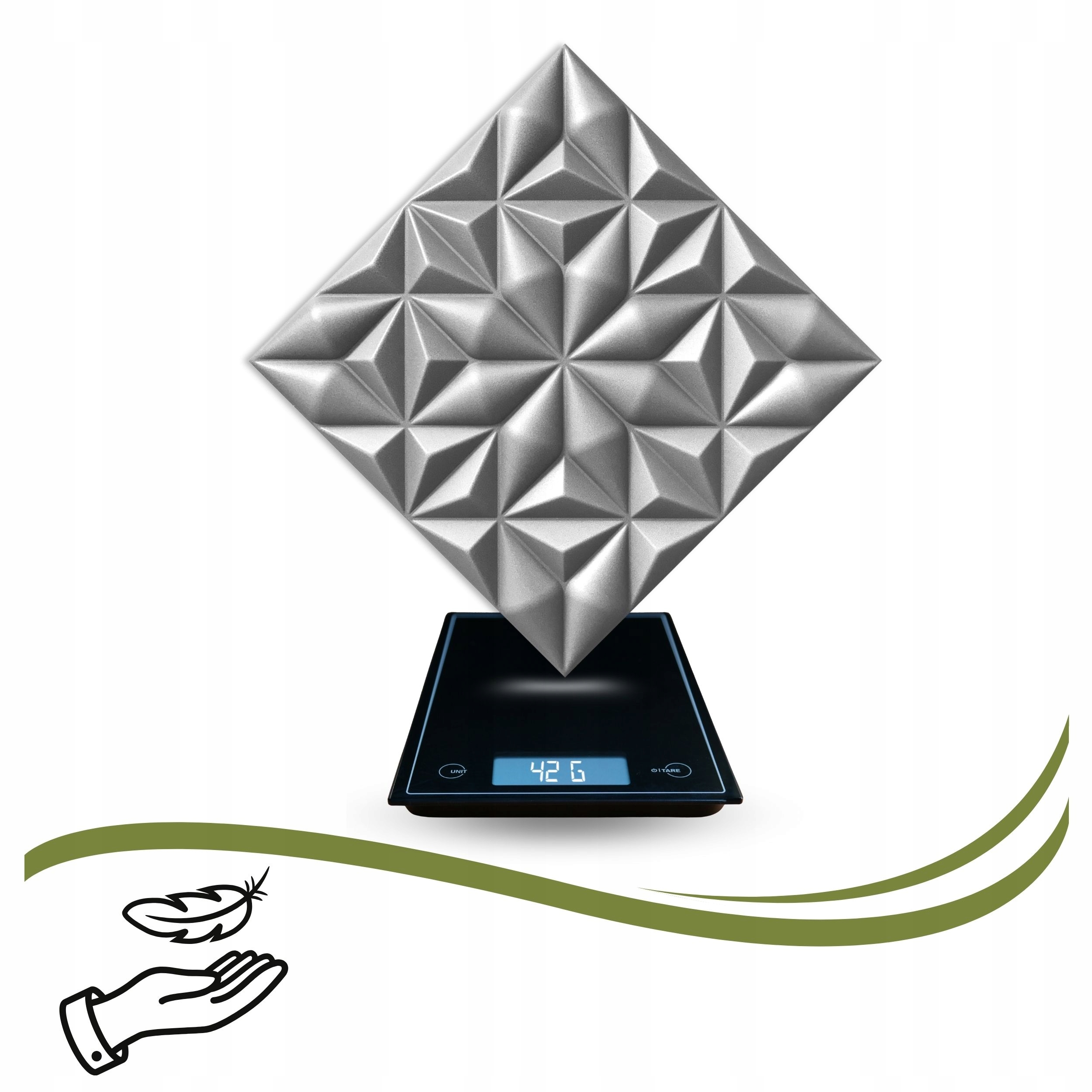 Kaseton Ścienny Sufitowy 3D SZARE Panele Ścienne 50x50 0,25m2 Onyx