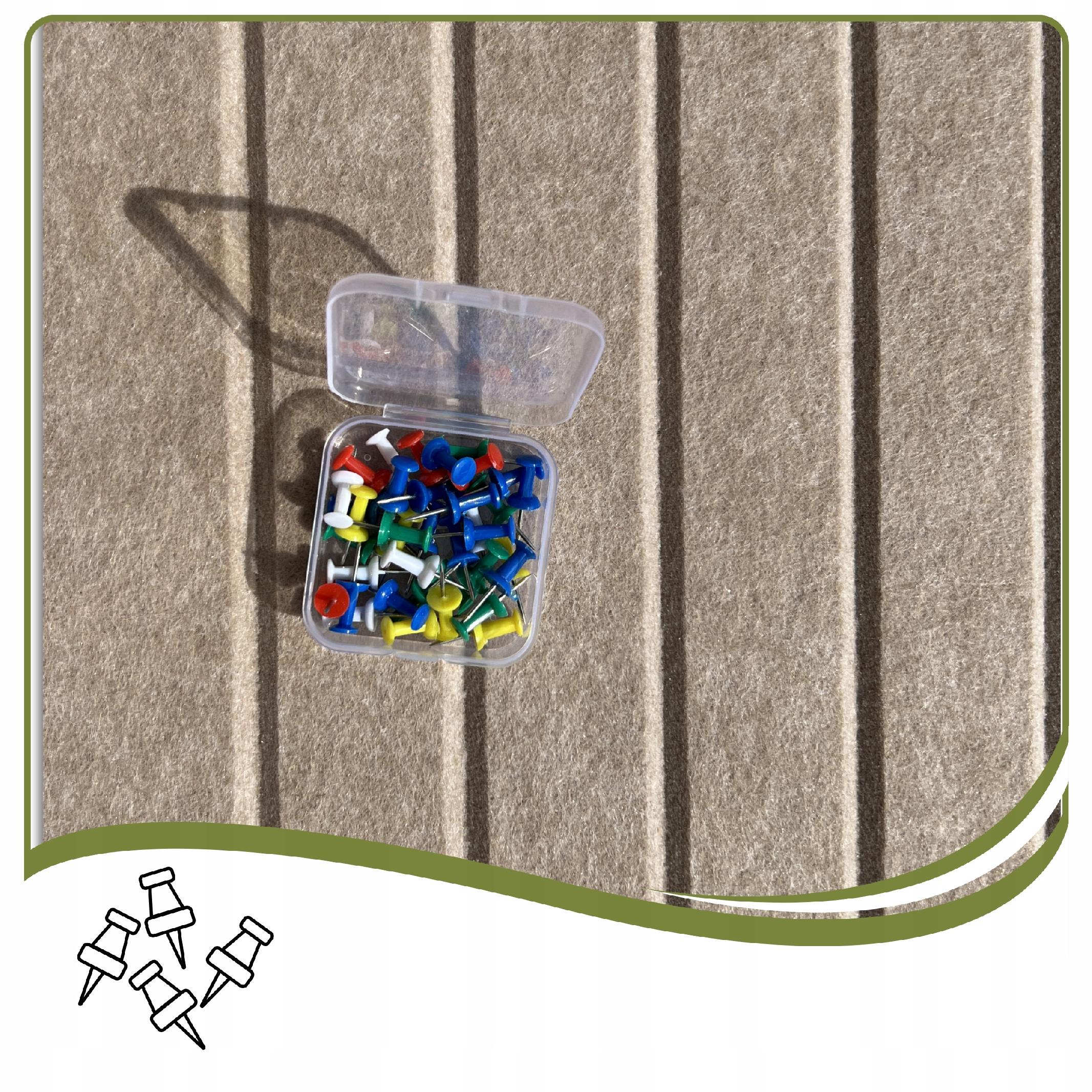 Panele ścienne LAMELE FILCOWE 3D 60x120cm filc CIEMNY BEŻ 29 + PINEZKI