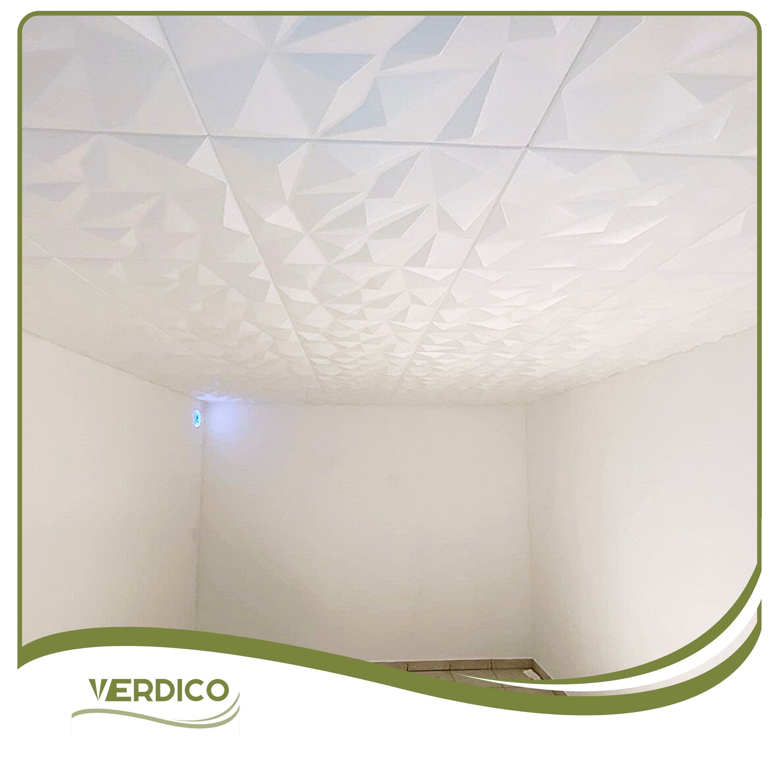 Kaseton Ścienny Sufitowy 3D Biały Panele Ścienne 50x50 0,25m2 Brylant