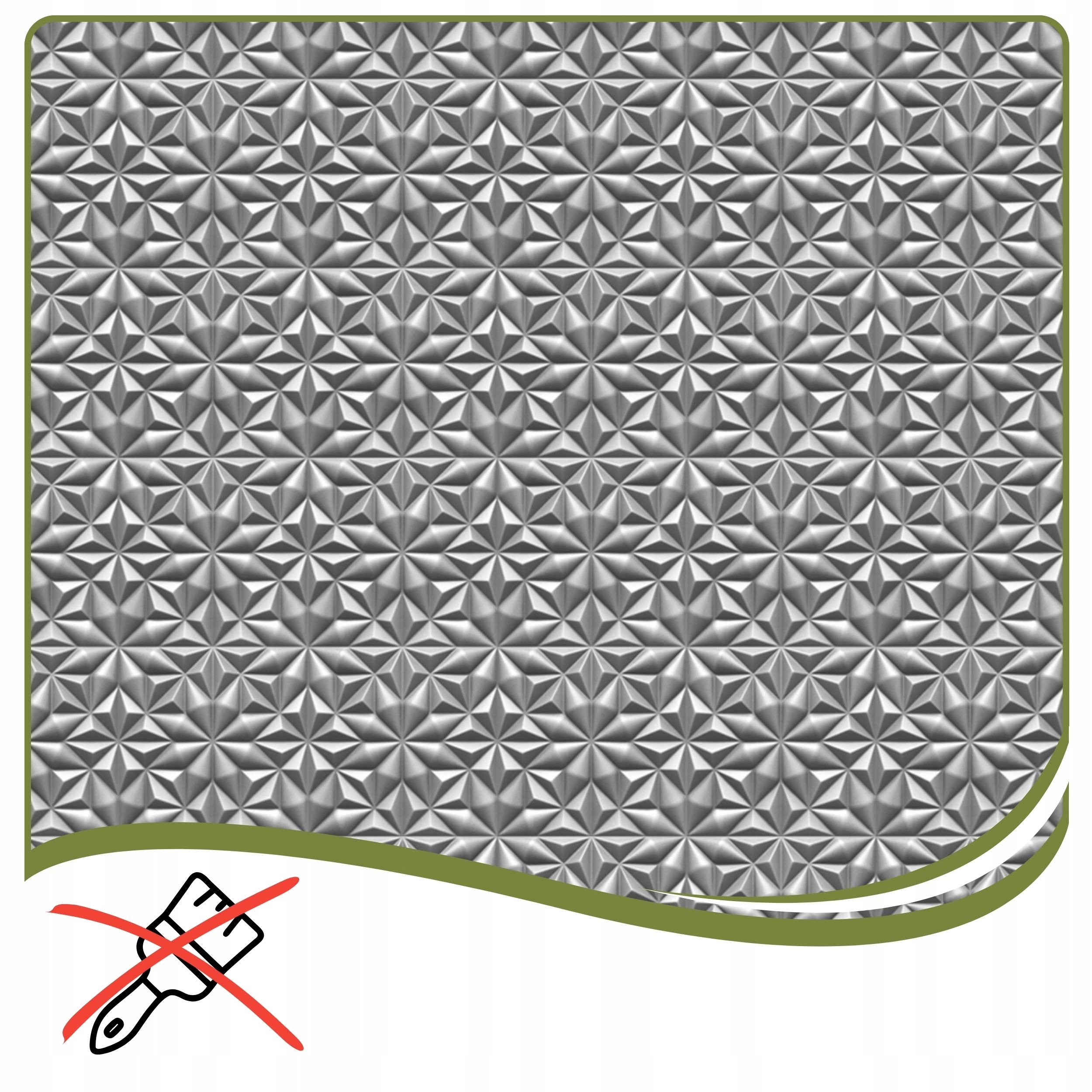 Kaseton Ścienny Sufitowy 3D SZARE Panele Ścienne 50x50 0,25m2 Onyx