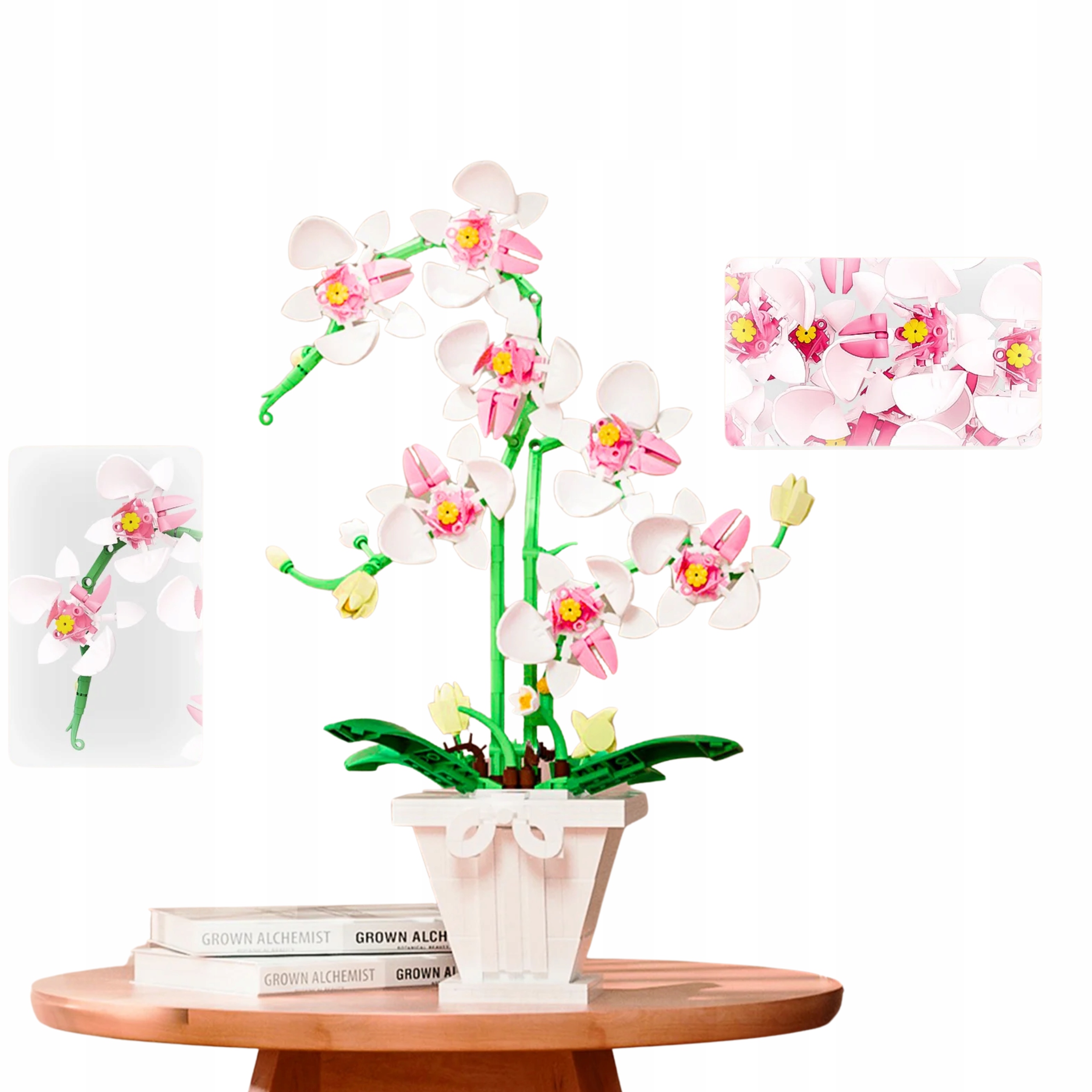 KLOCKI KONSTRUKCYJNE 718el 3D KWIATY UKŁADANKA ORCHIDEA STORCZYK prezent