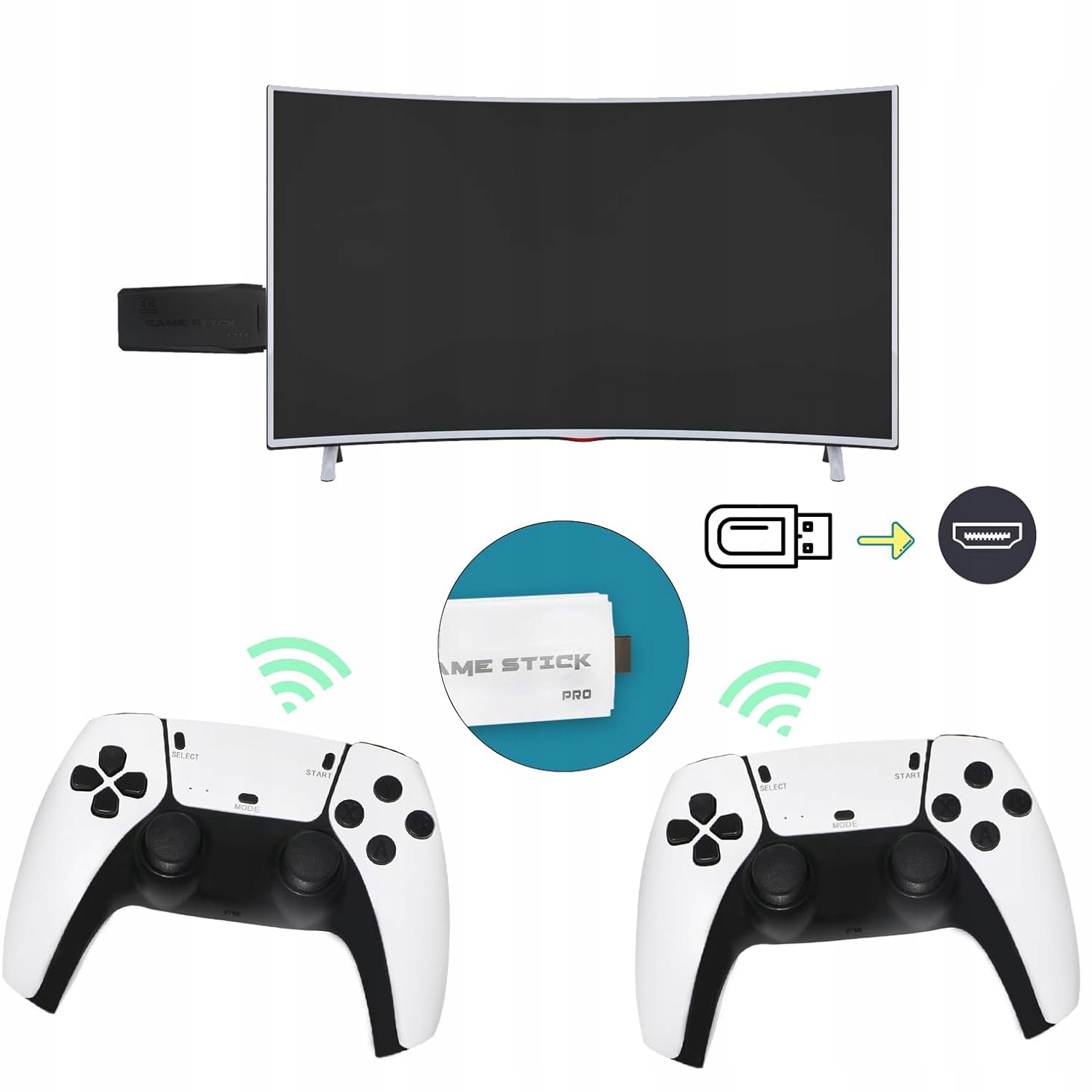 Konsola Retro PLUG and PLAY z 20000 gier z grami do Telewizora przenośna