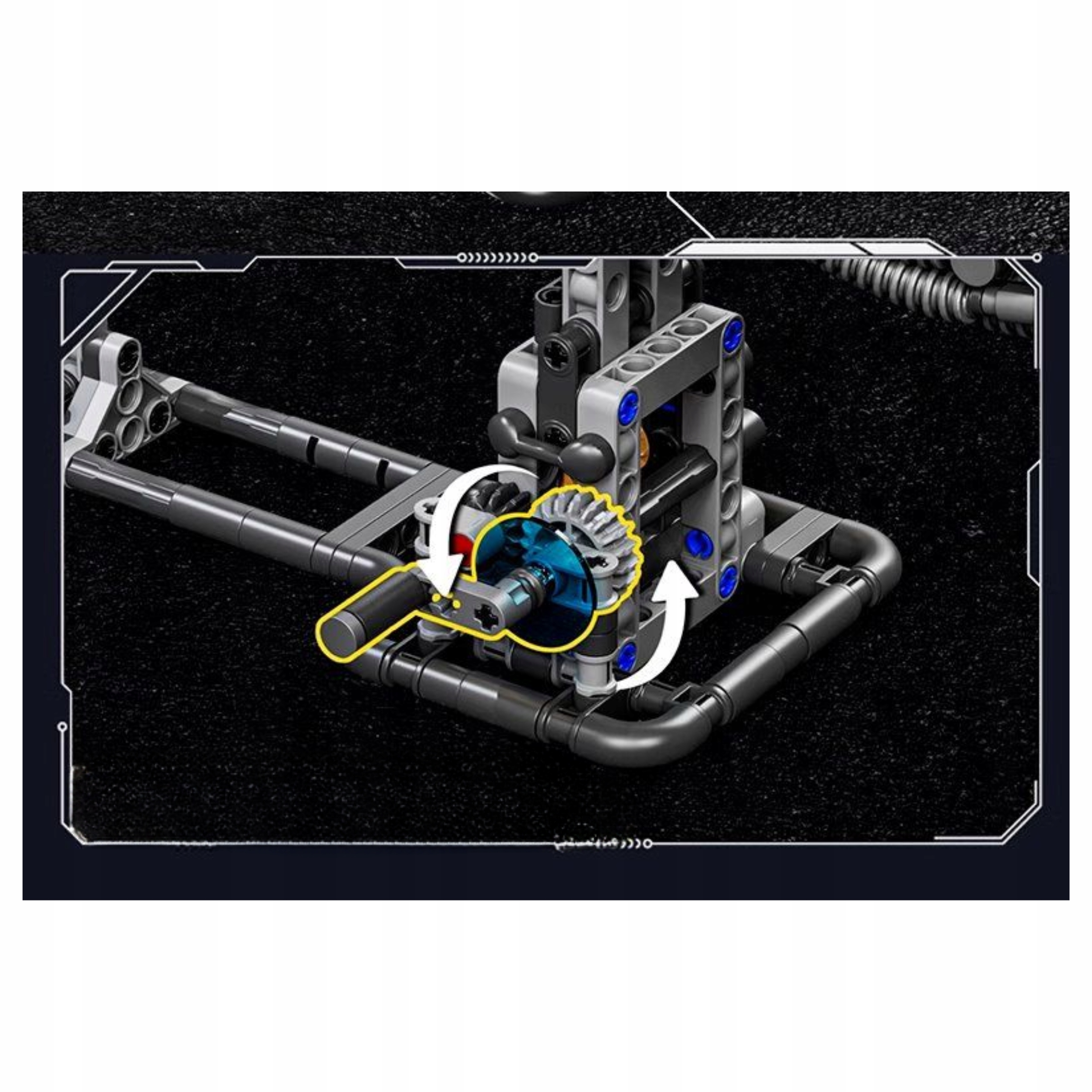 Klocki techniczne wieloryb maszyna 1388 elementów model do składania