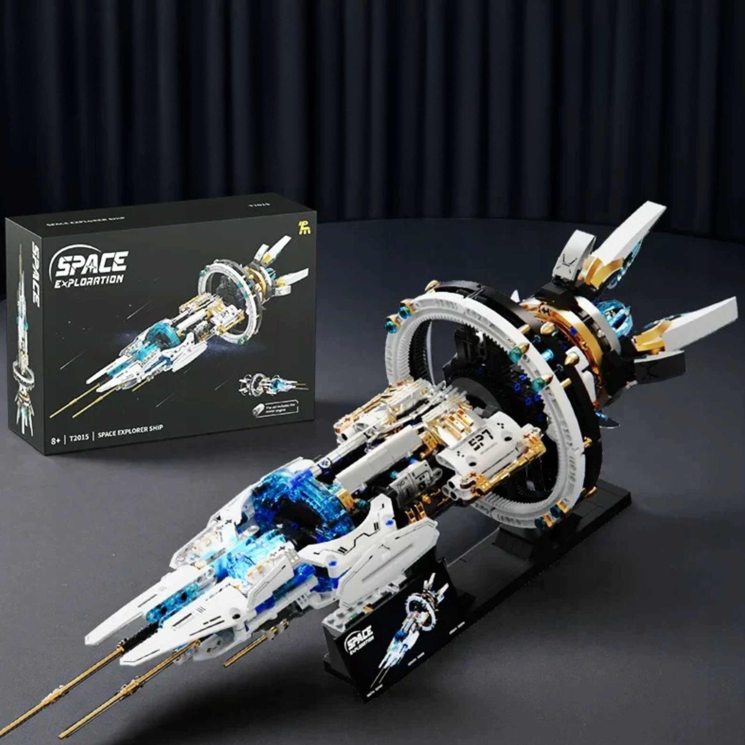 Klocki statek kosmiczny międzygwiezdny LED 1144el sci-fi ruchome części