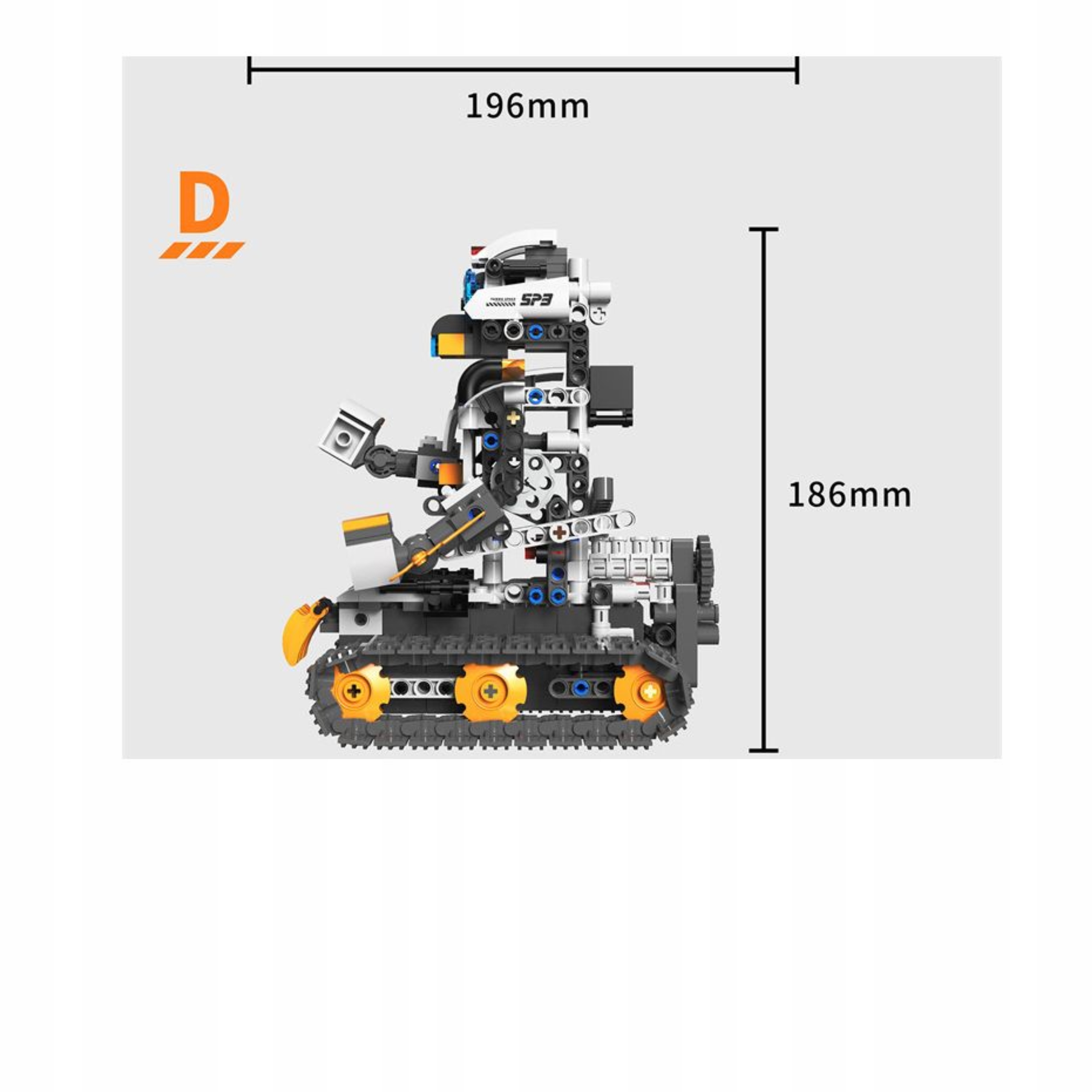 Klocki konstrukcyjne 5w1 Zdalnie sterowane Zestaw RC Robotów i Maszyn pilot