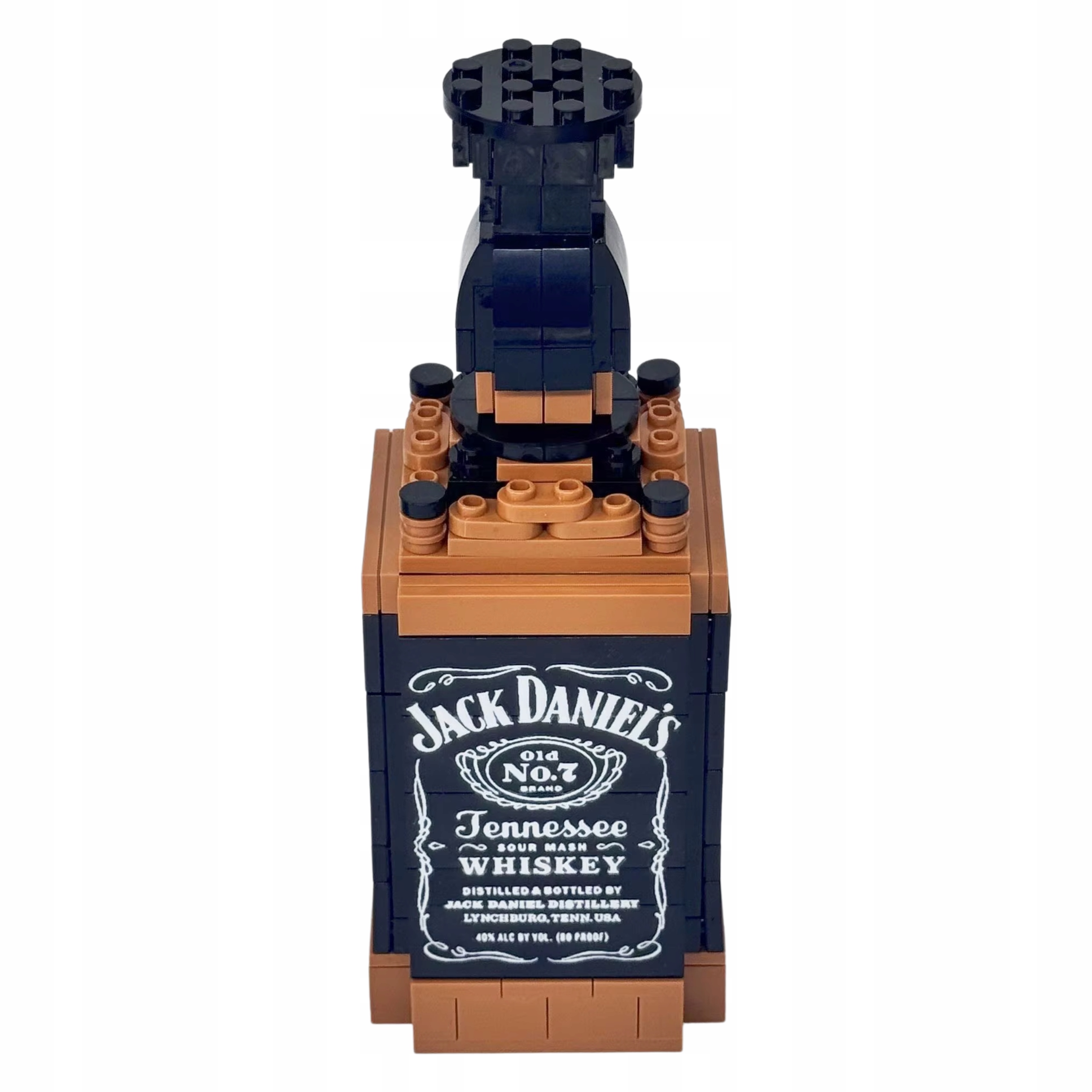 Klocki 3D butelka Jack Daniels model ozdoba barowa dla dorosłych