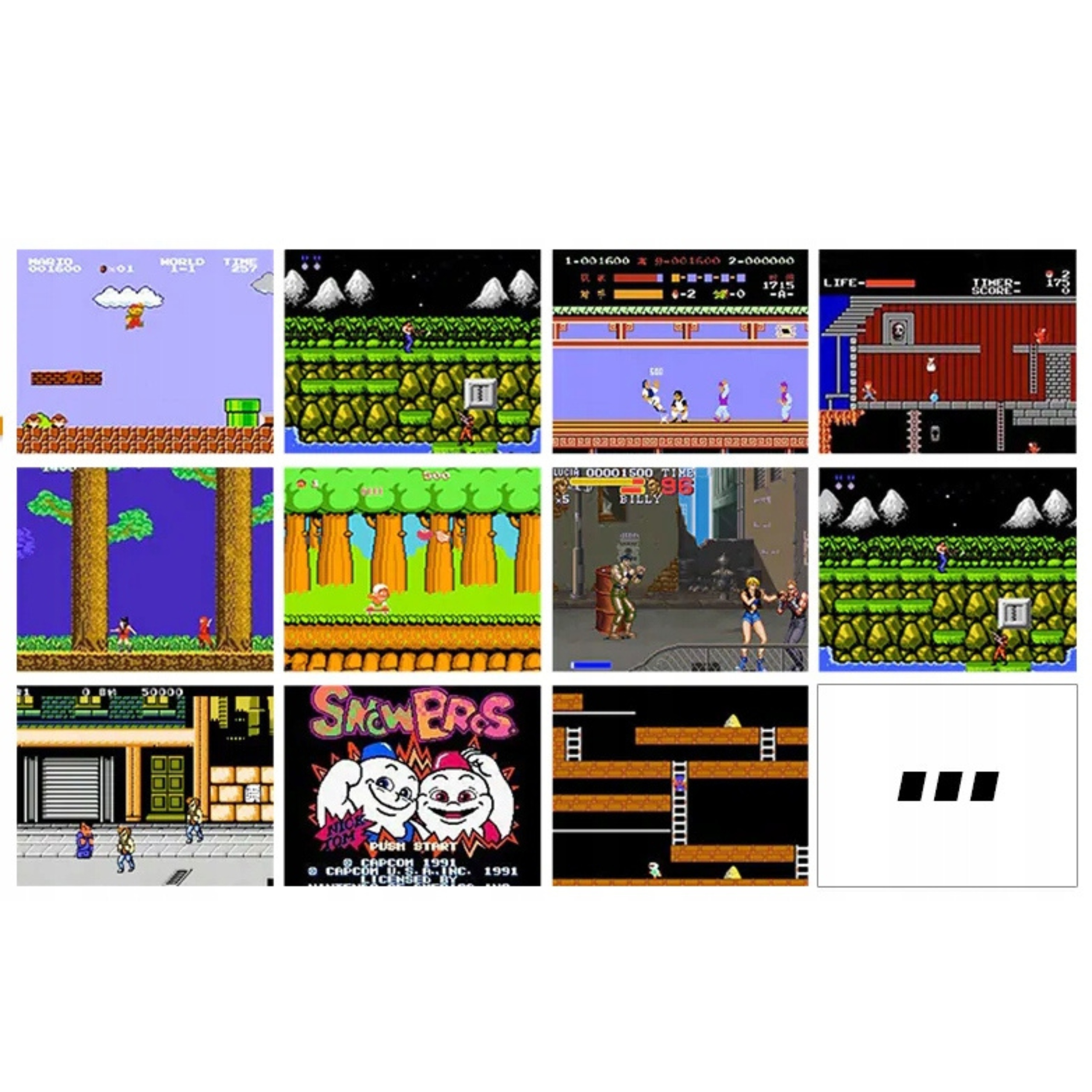 Retro konsola do gier z 620 grami mini pegasus 8 bit 2 pady TV AV