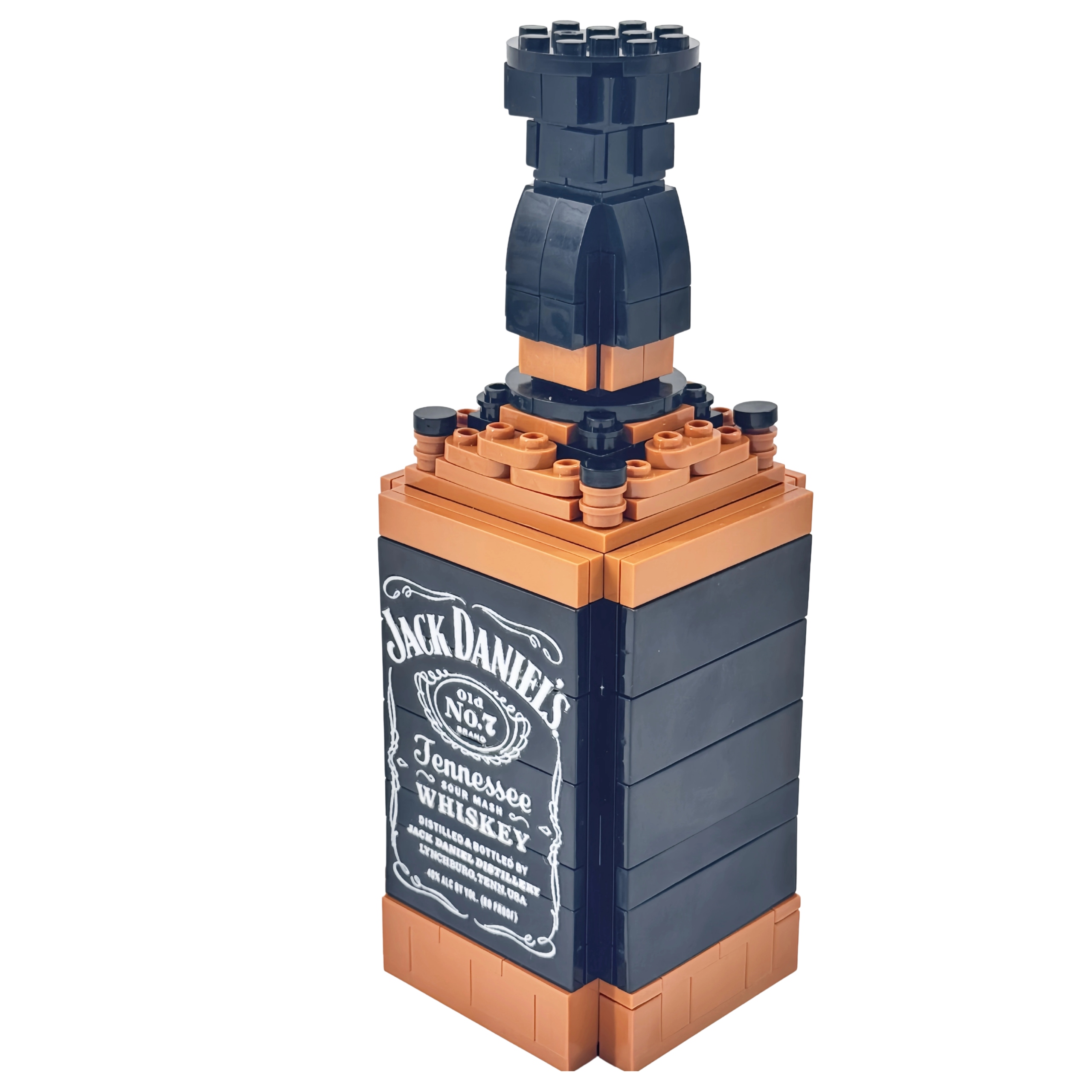 Klocki 3D butelka Jack Daniels model ozdoba barowa dla dorosłych