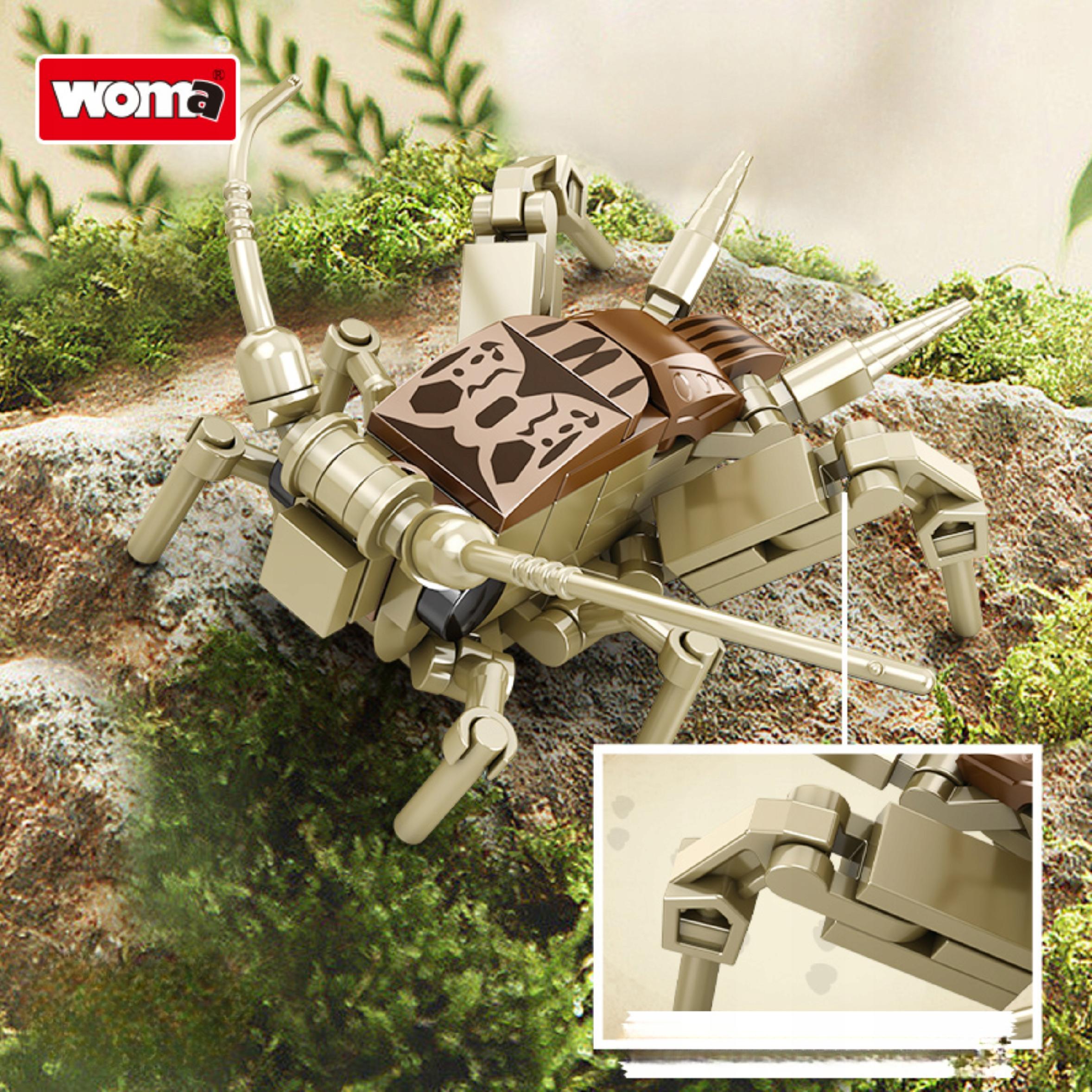 Klocki świat owadów zestaw edukacyjny 8 modeli dla dzieci miłośników natury