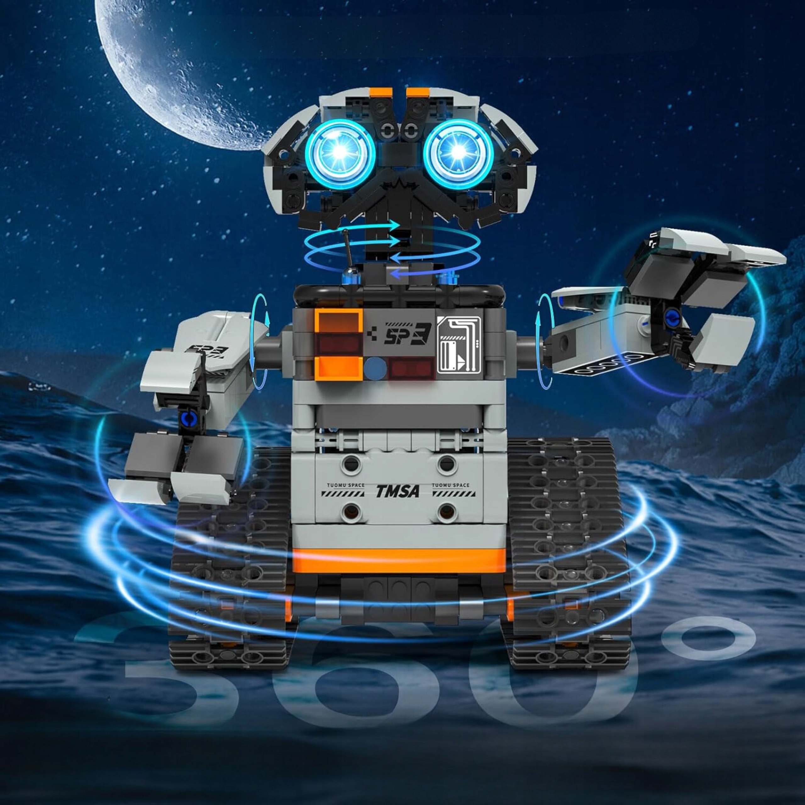 Klocki konstrukcyjne 5w1 Zdalnie sterowane Zestaw RC Robotów i Maszyn pilot